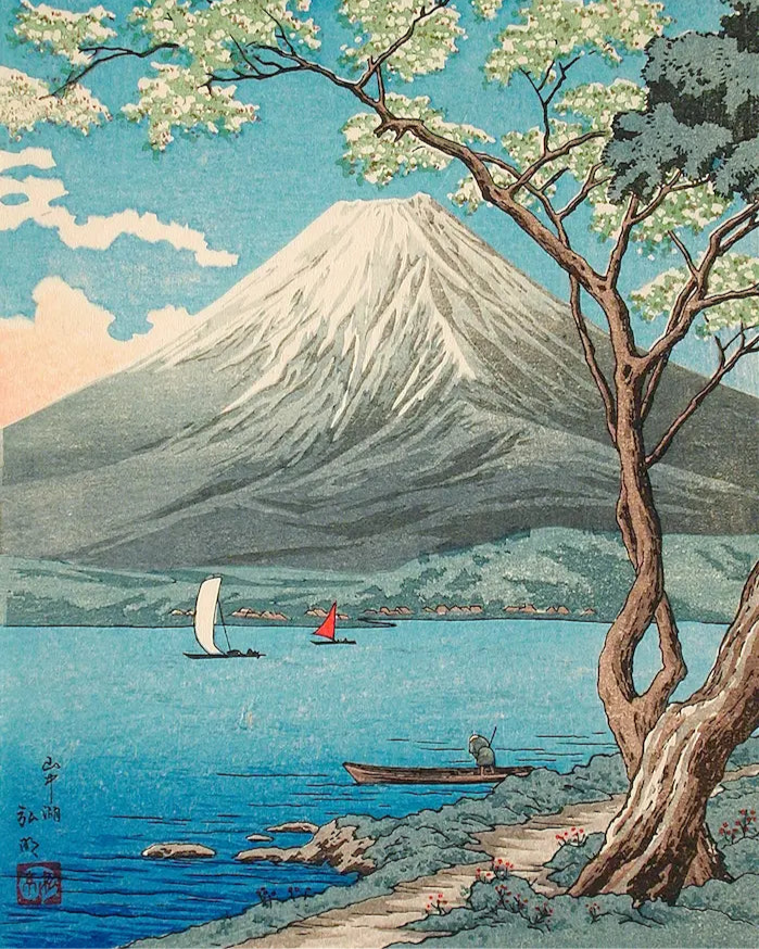 Mount Fuji from Lake Yamanaka (1936)
Takahashi Hiroaki kunst