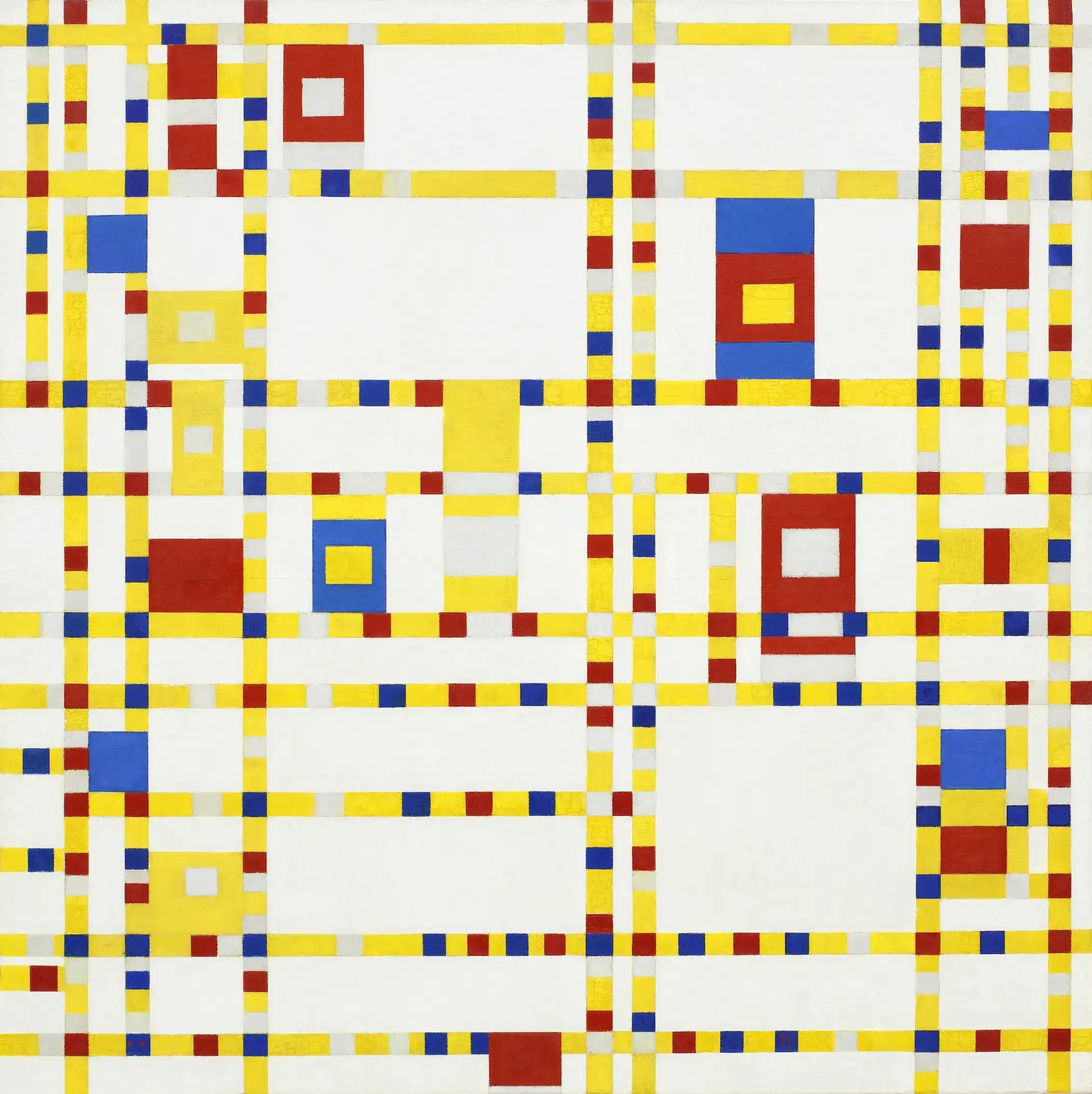 Abstract geometrisch schilderij.