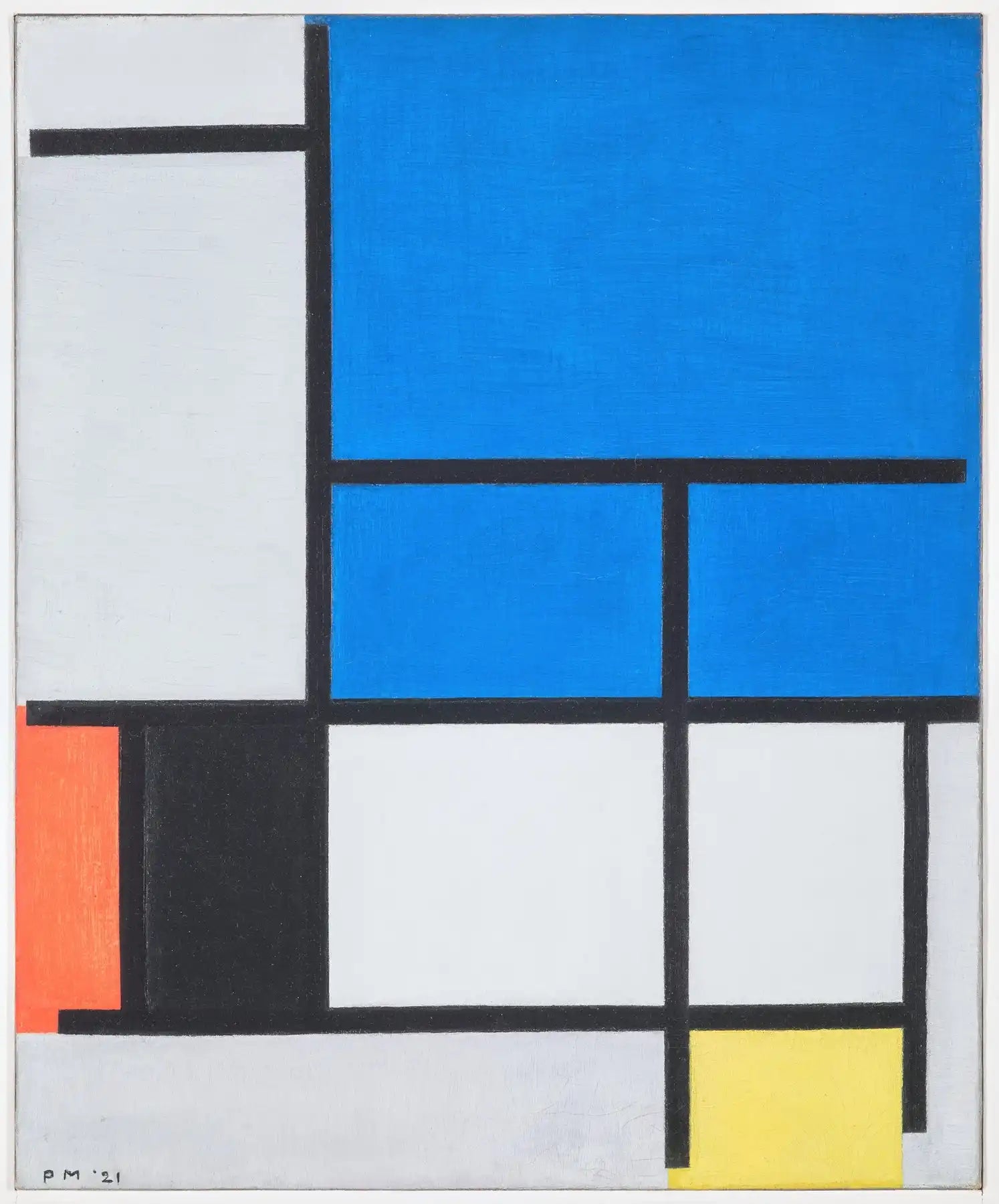 Abstract geometrisch schilderij.