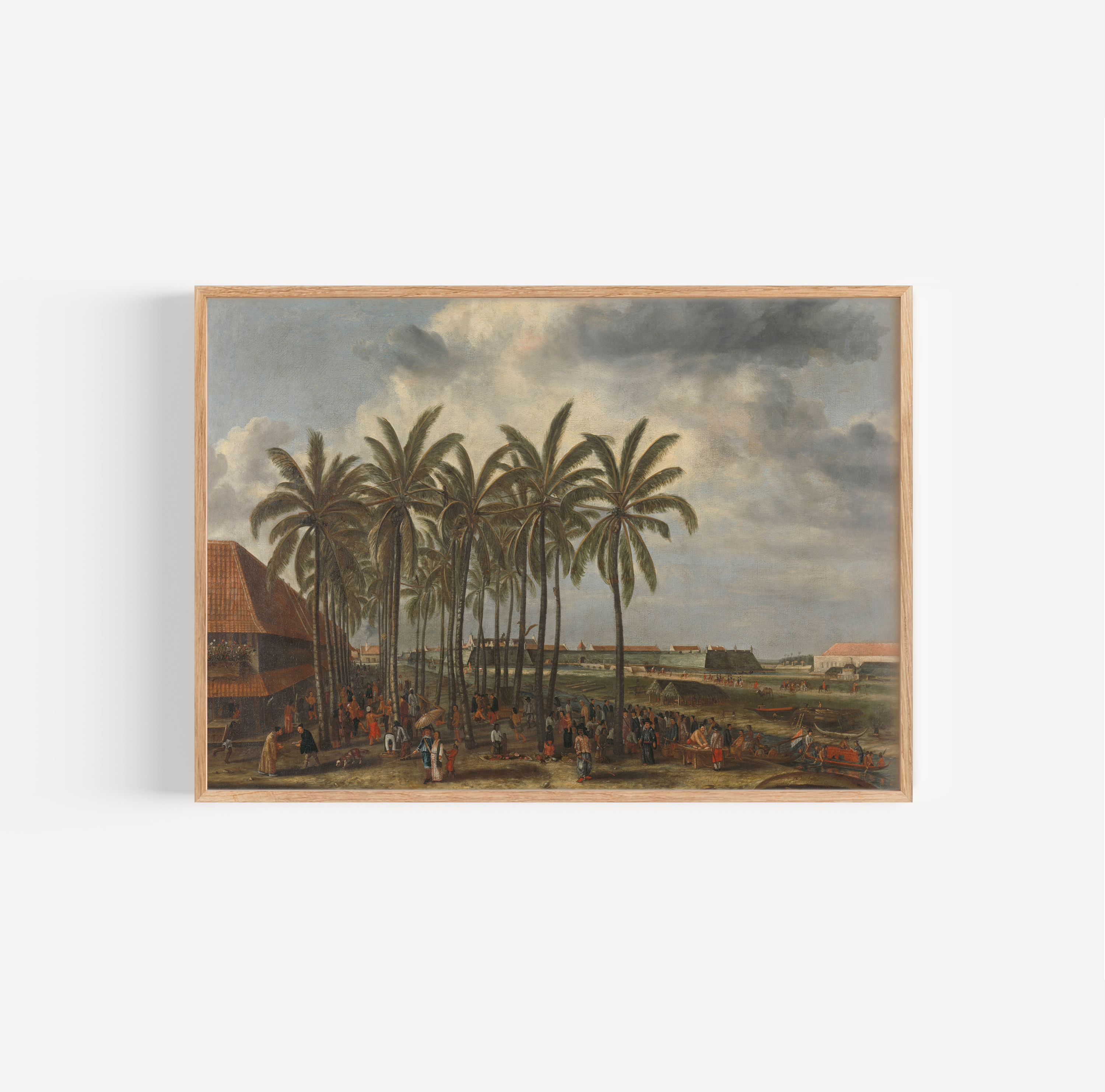 Het kasteel van Batavia en haar bewoners, Beeckman, 1660 - poster van Schilderij