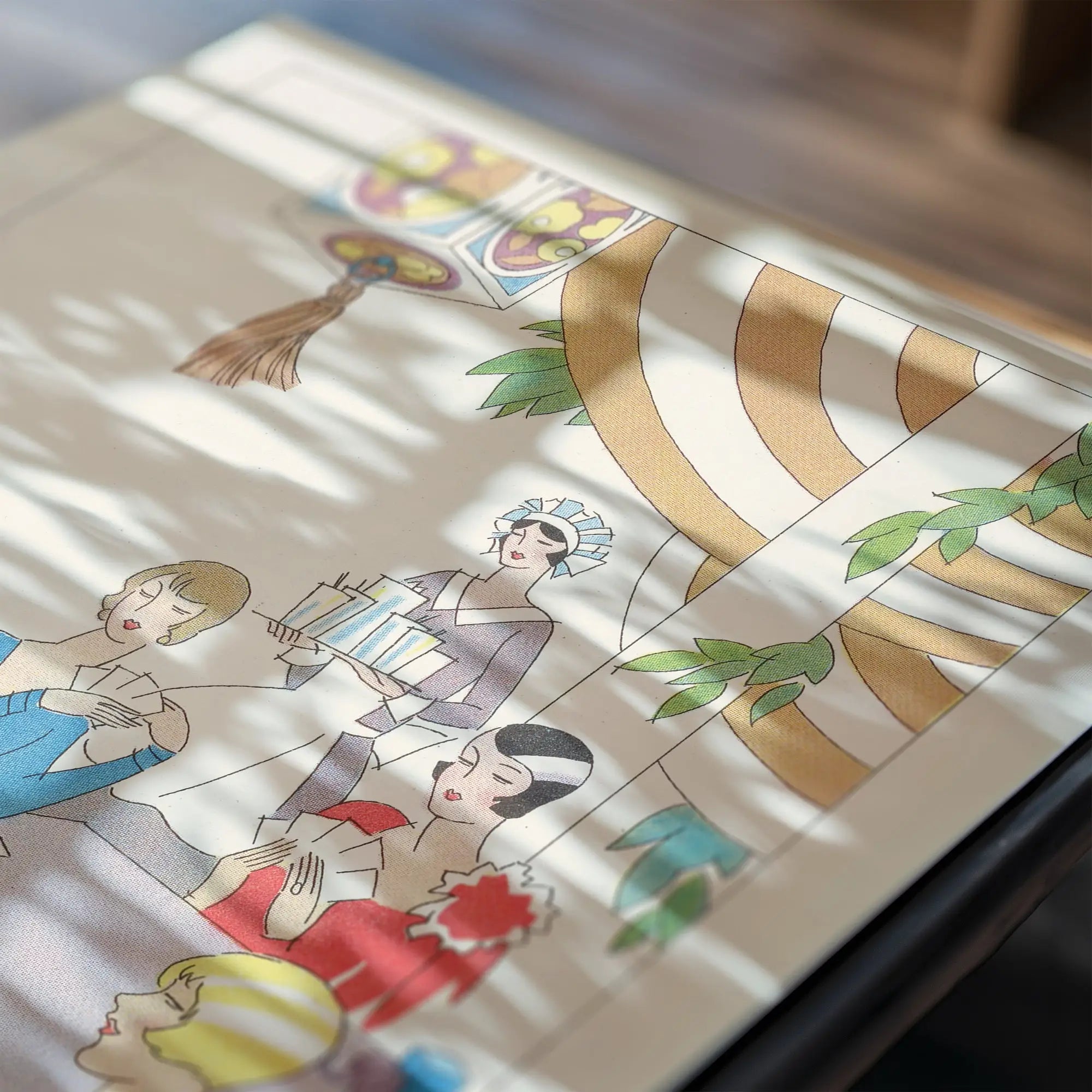 Art Deco-stijl sjaal op Clever People Poster Marie Josephine Carr
