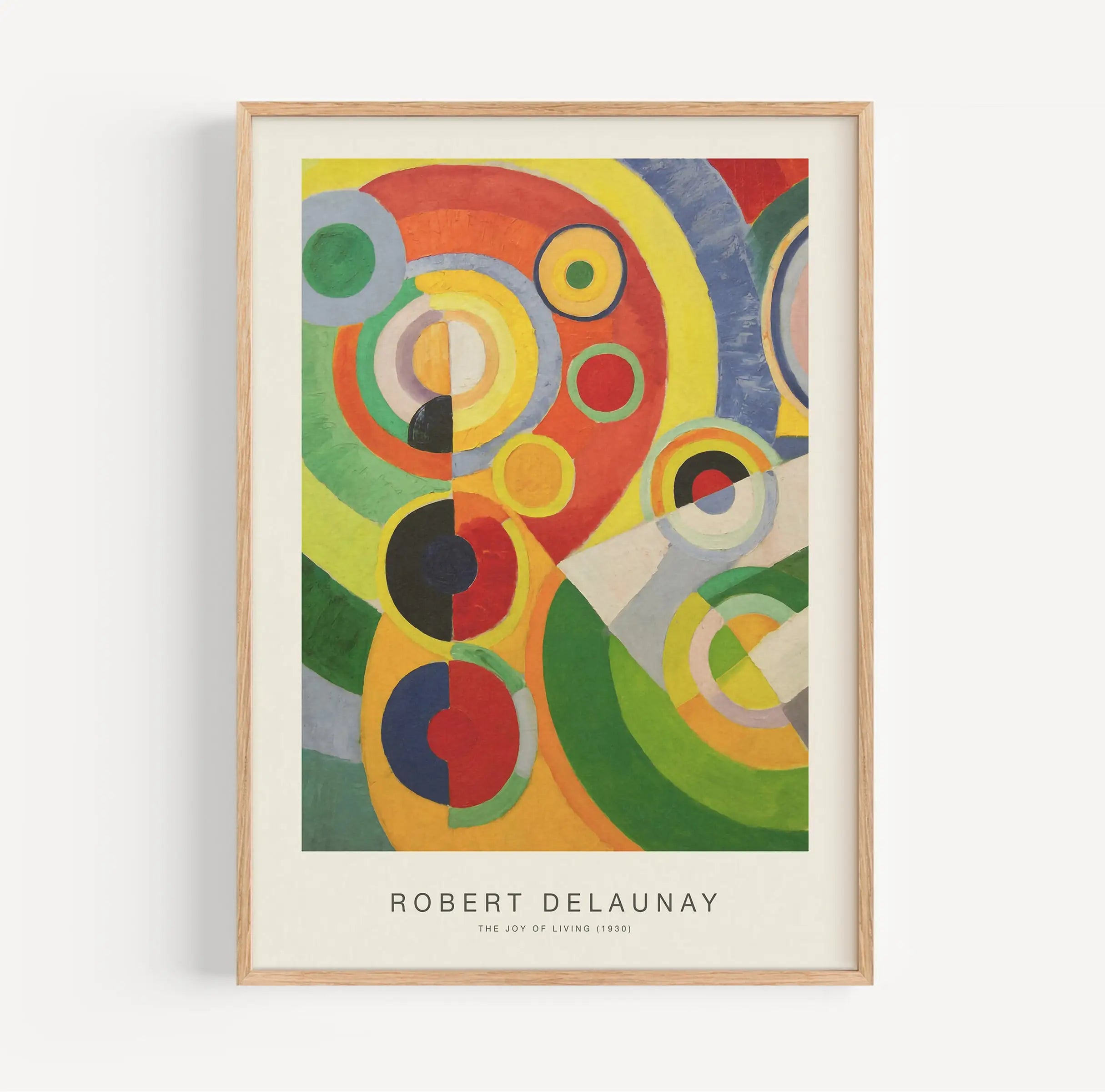 Gelijnd abstract kunstprint uit de Delaunay Joy of Living Poster collectie
