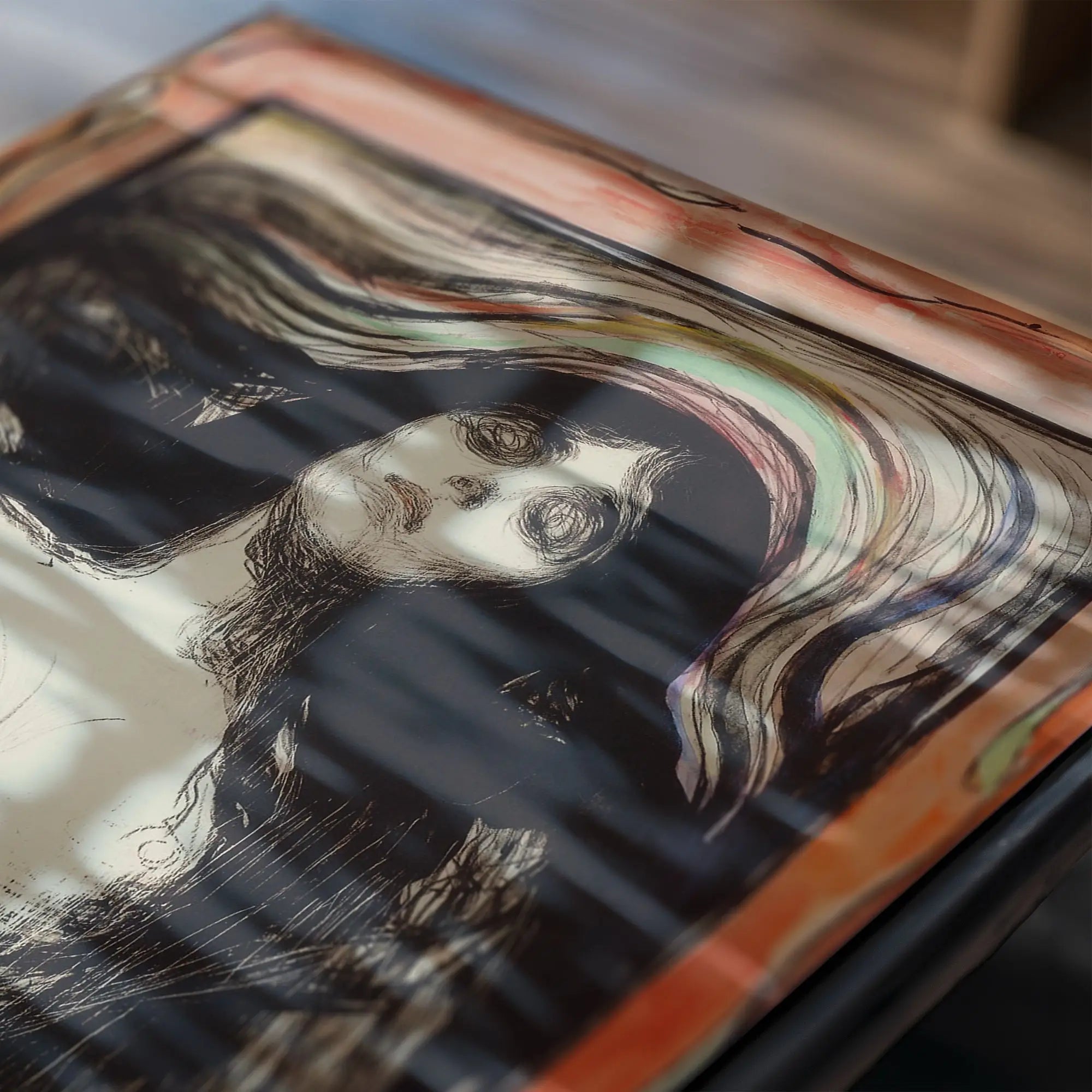 Gevernudeerde Edvard Munch Madonna poster met kunstwerk van Edvard Munch