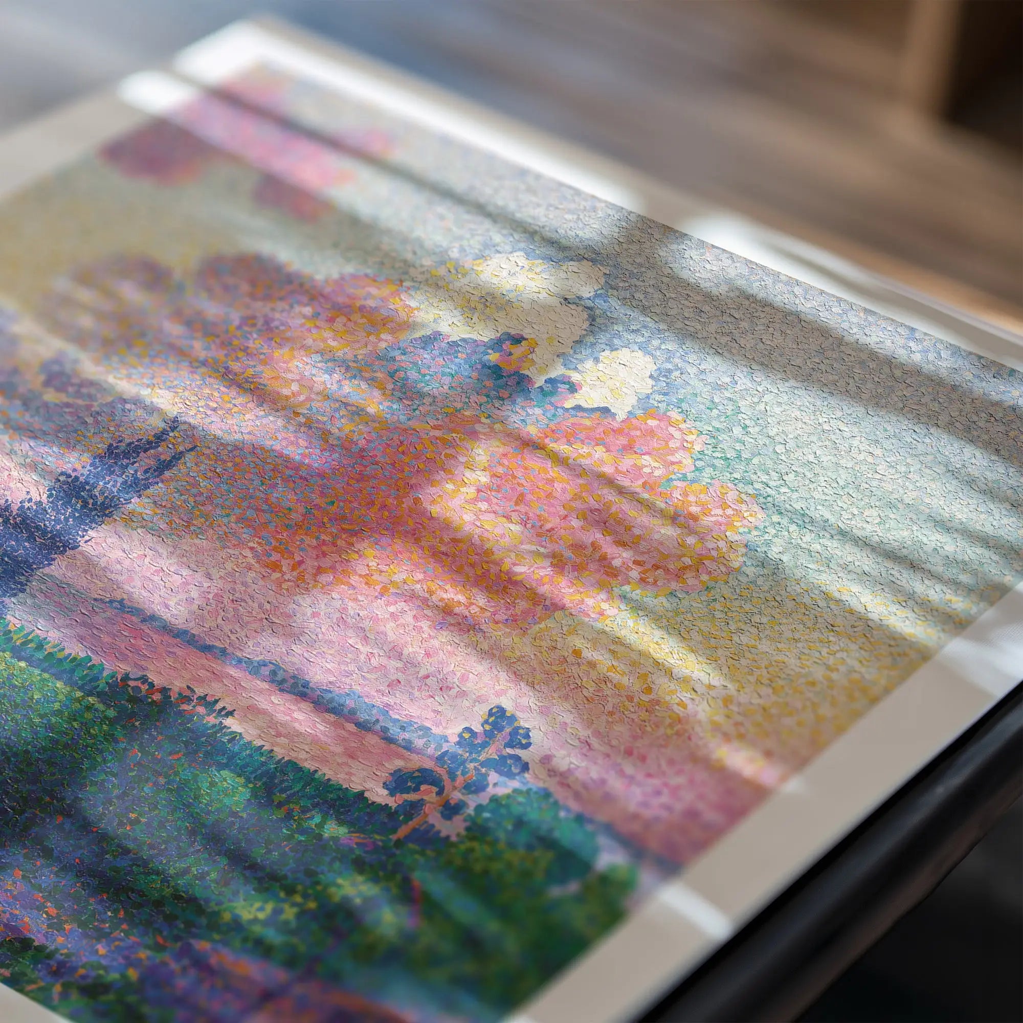 Impressionistische boslandschap print op Henri Edmond Cross De Roze Wolk Poster
