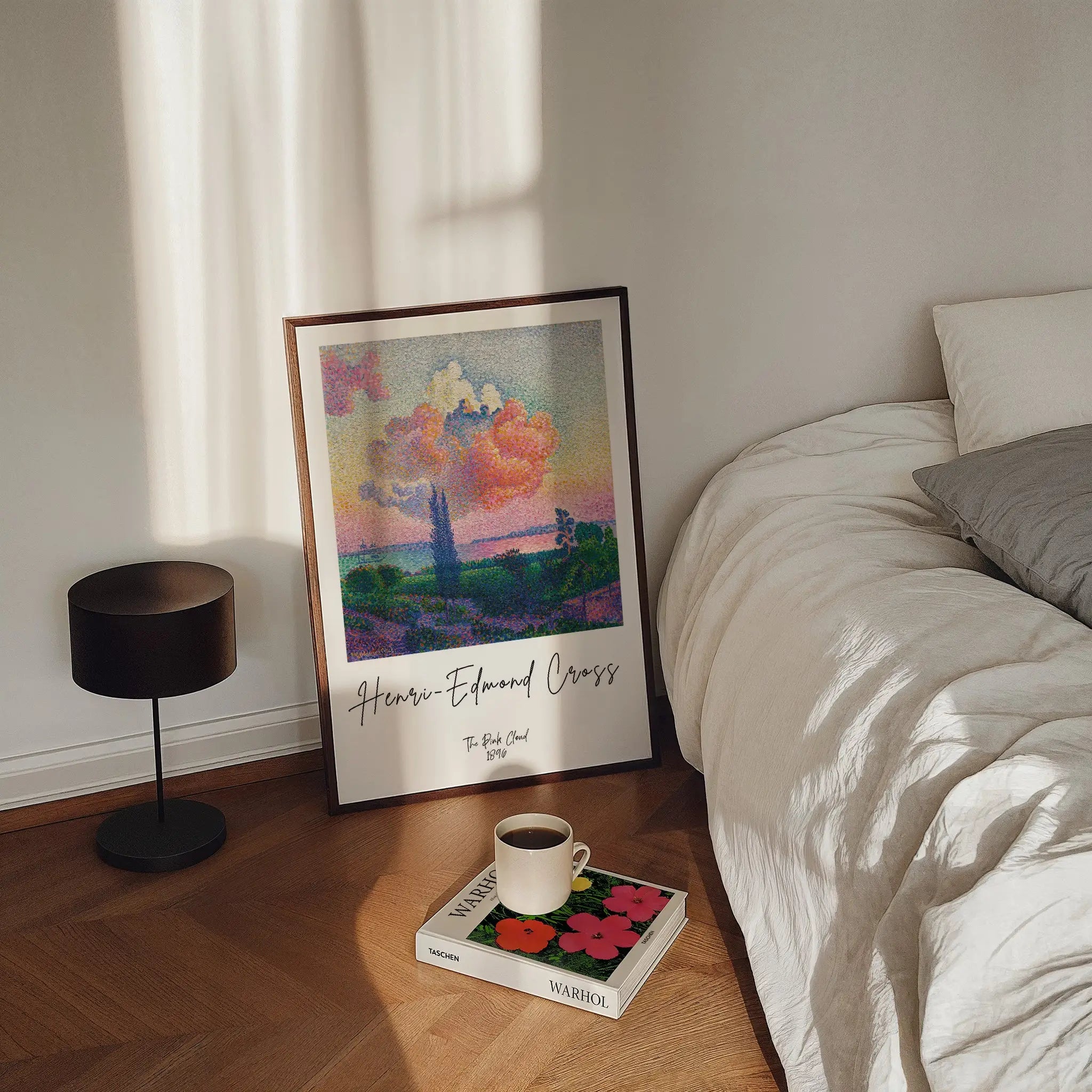 Ingelijste impressionistische kunst van Henri Edmond Cross De Roze Wolk poster