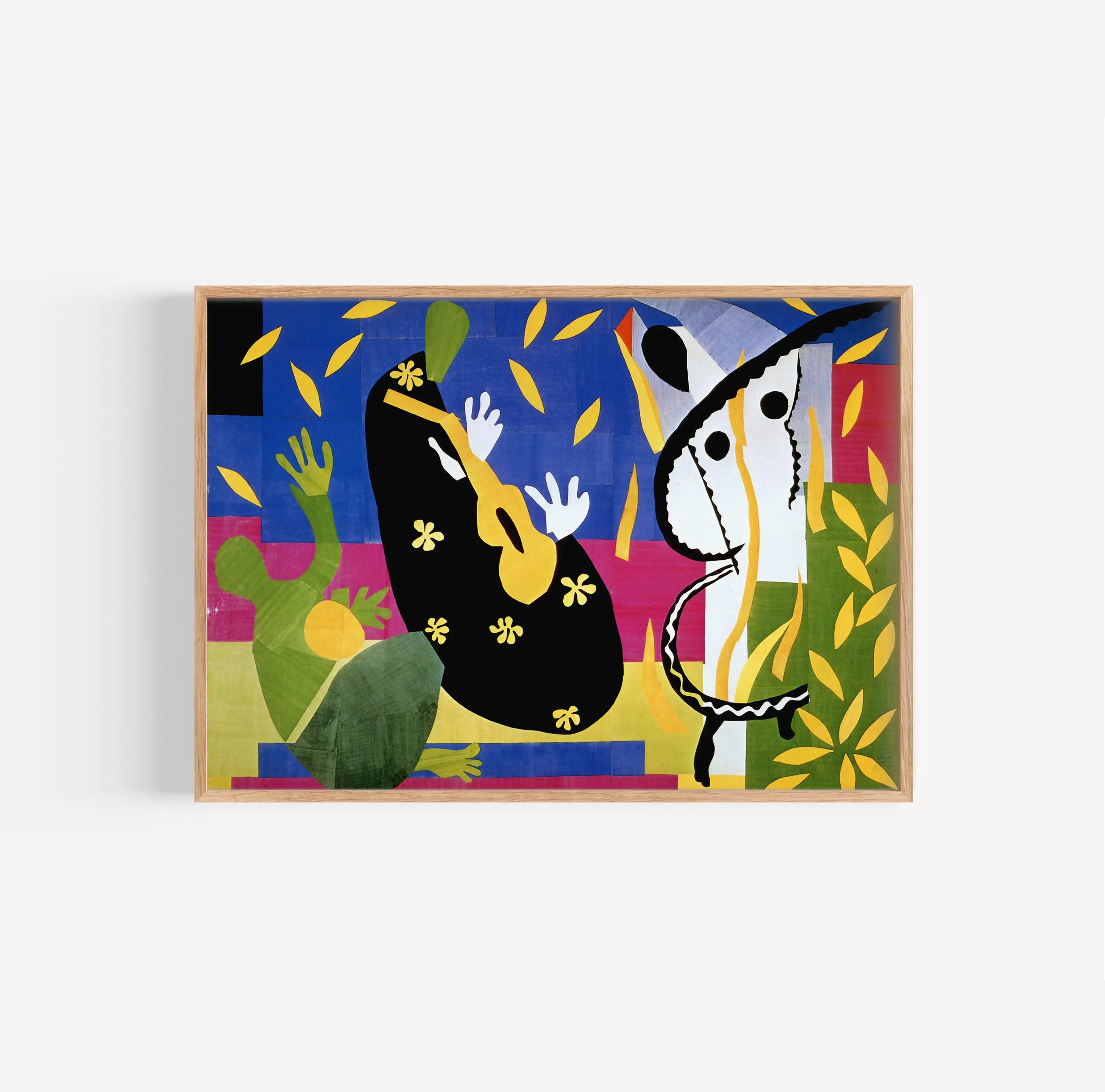 Framed abstract painting van Henri Matisse The Sorrows of the King Poster