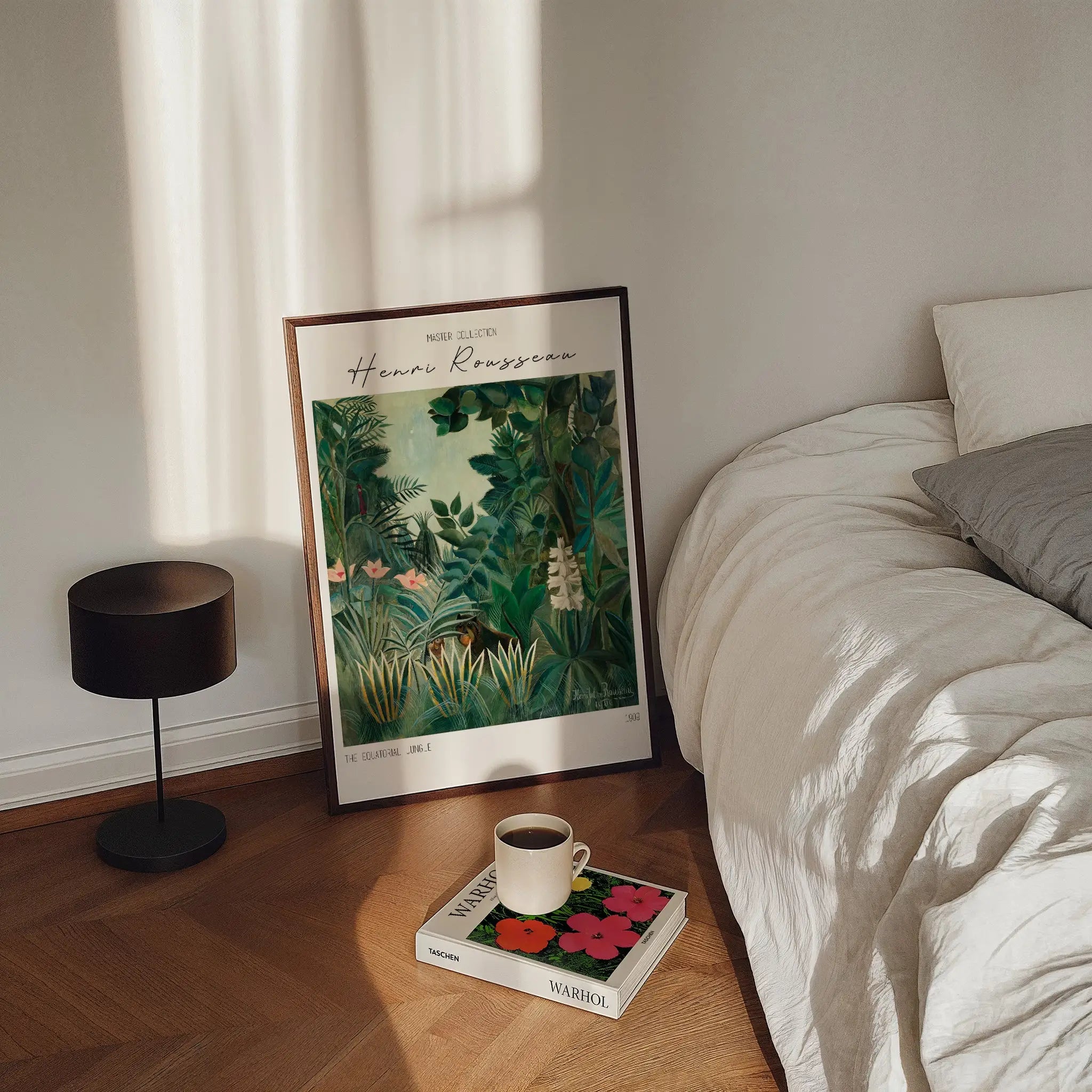 Gepersonaliseerde jungle kunstwerk in lijst voor Henri Rousseau Jungle Poster