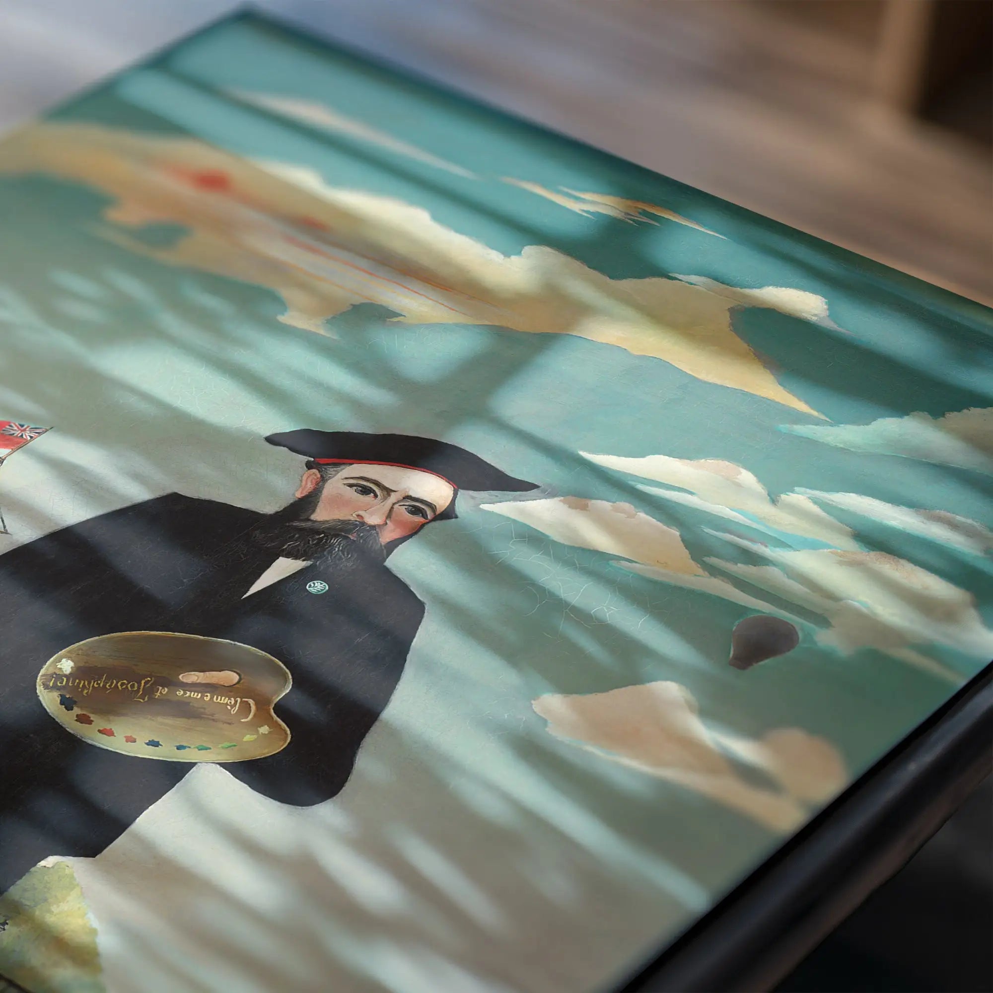 Kunstzinnige doos met schilderachtig ontwerp voor Henri Rousseau Zelfportret Poster