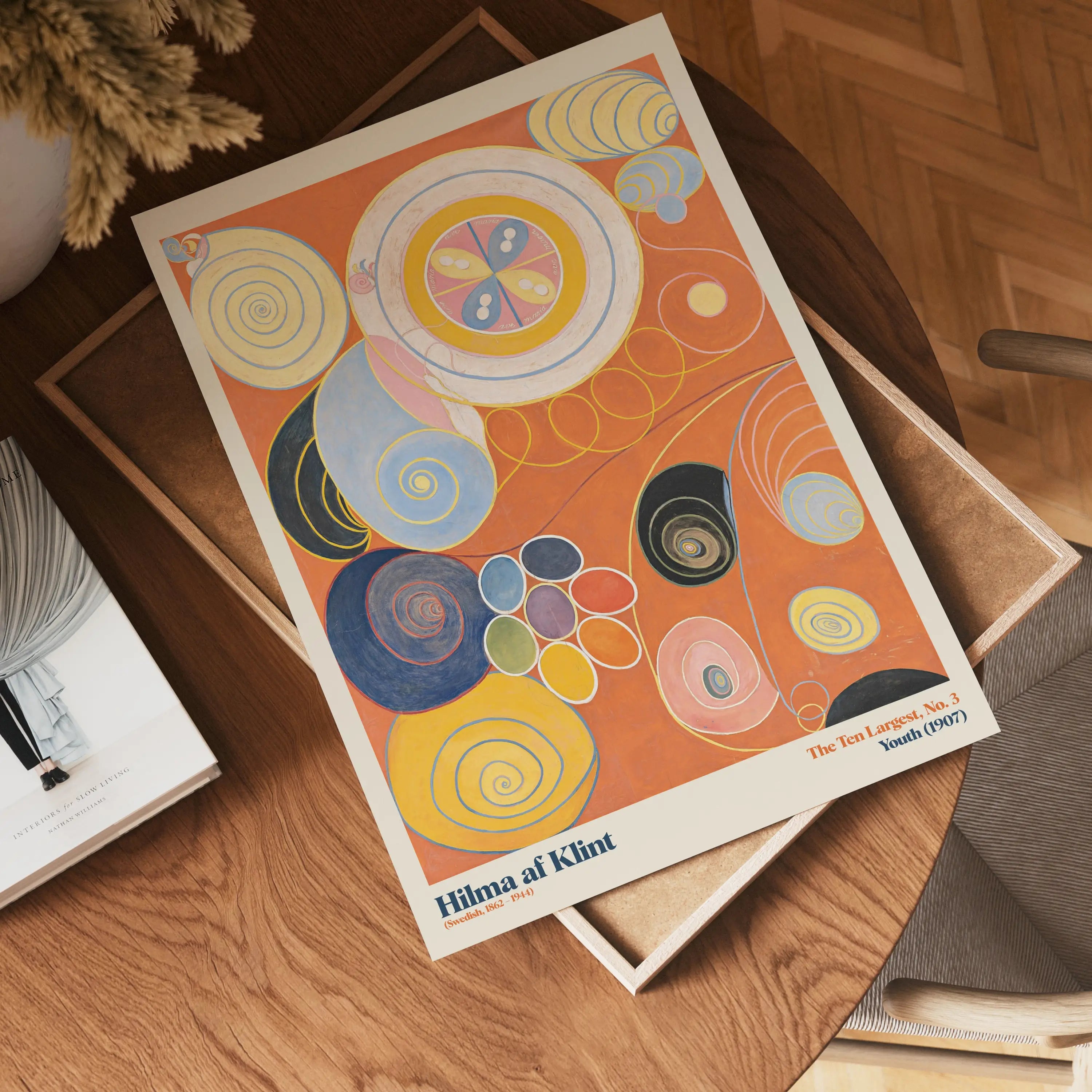 Abstract kunstprint voor Hilma af Klint Poster De Tien Grootste No 3