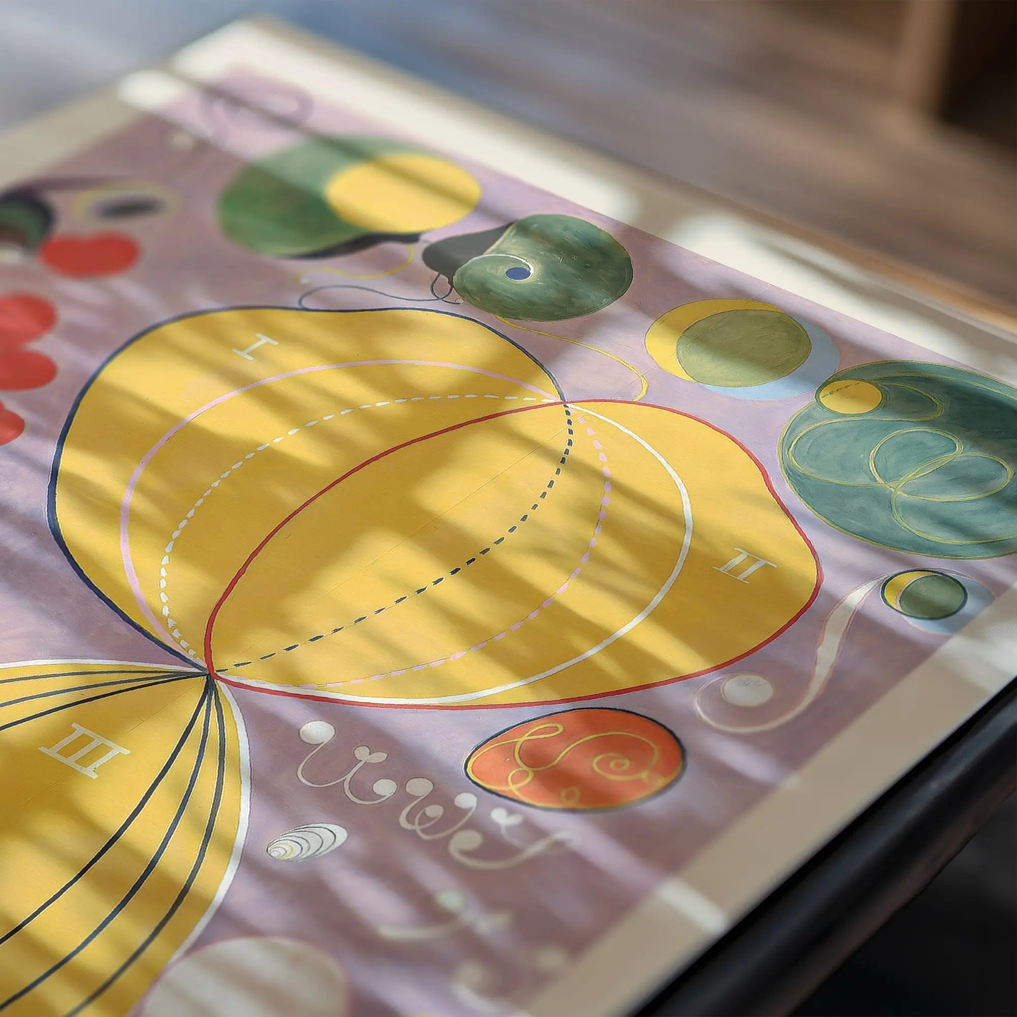 Abstract patroonkunst werk voor Hilma af Klint Poster Tien Grootste Nr. 7