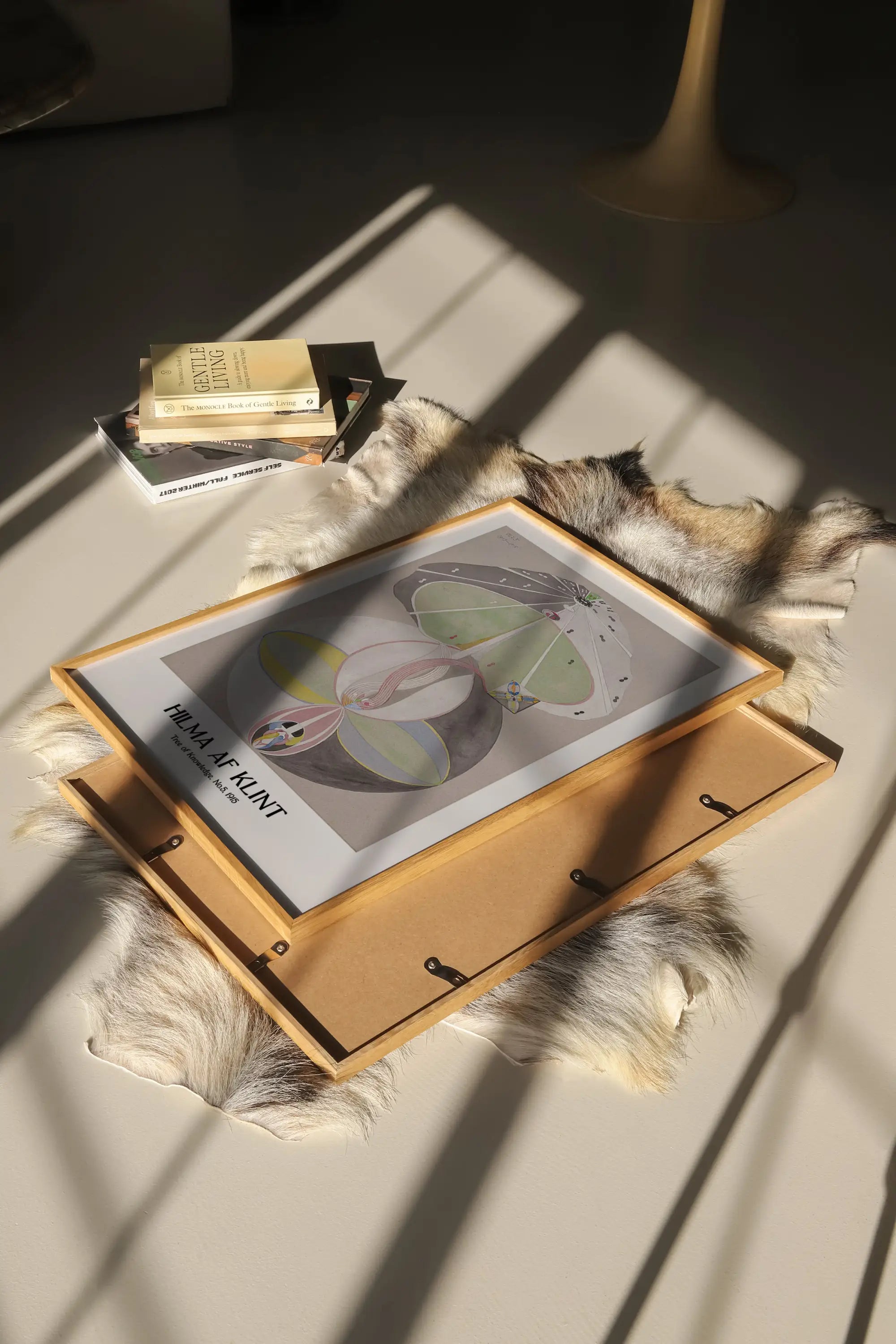 Gepersonaliseerd abstract kunstprint in een lijst voor Hilma af Klint Tree of Knowledge No5 poster