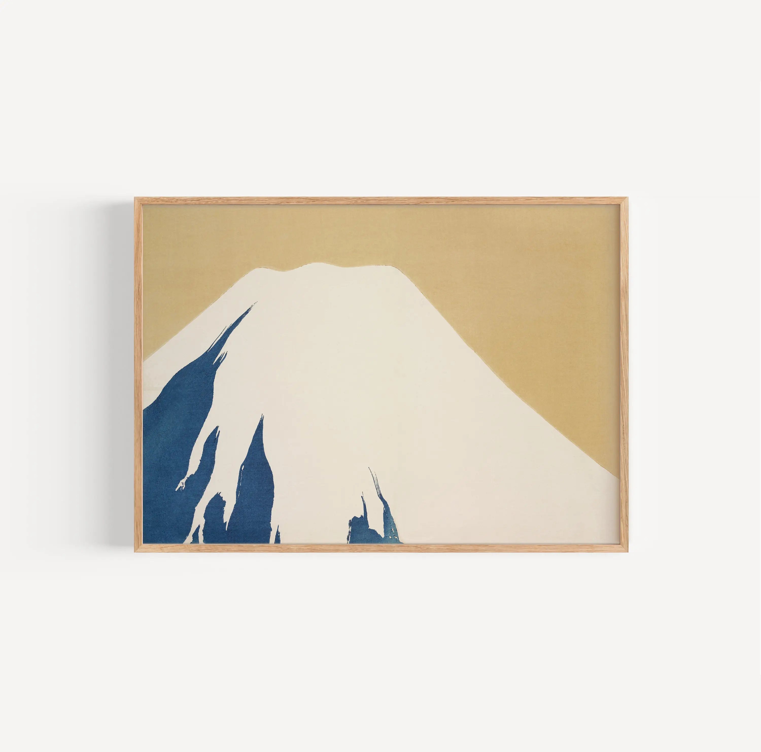 Geverfd Mount Fuji poster in lijst van Kamisaka Sekka voor wanddecoratie