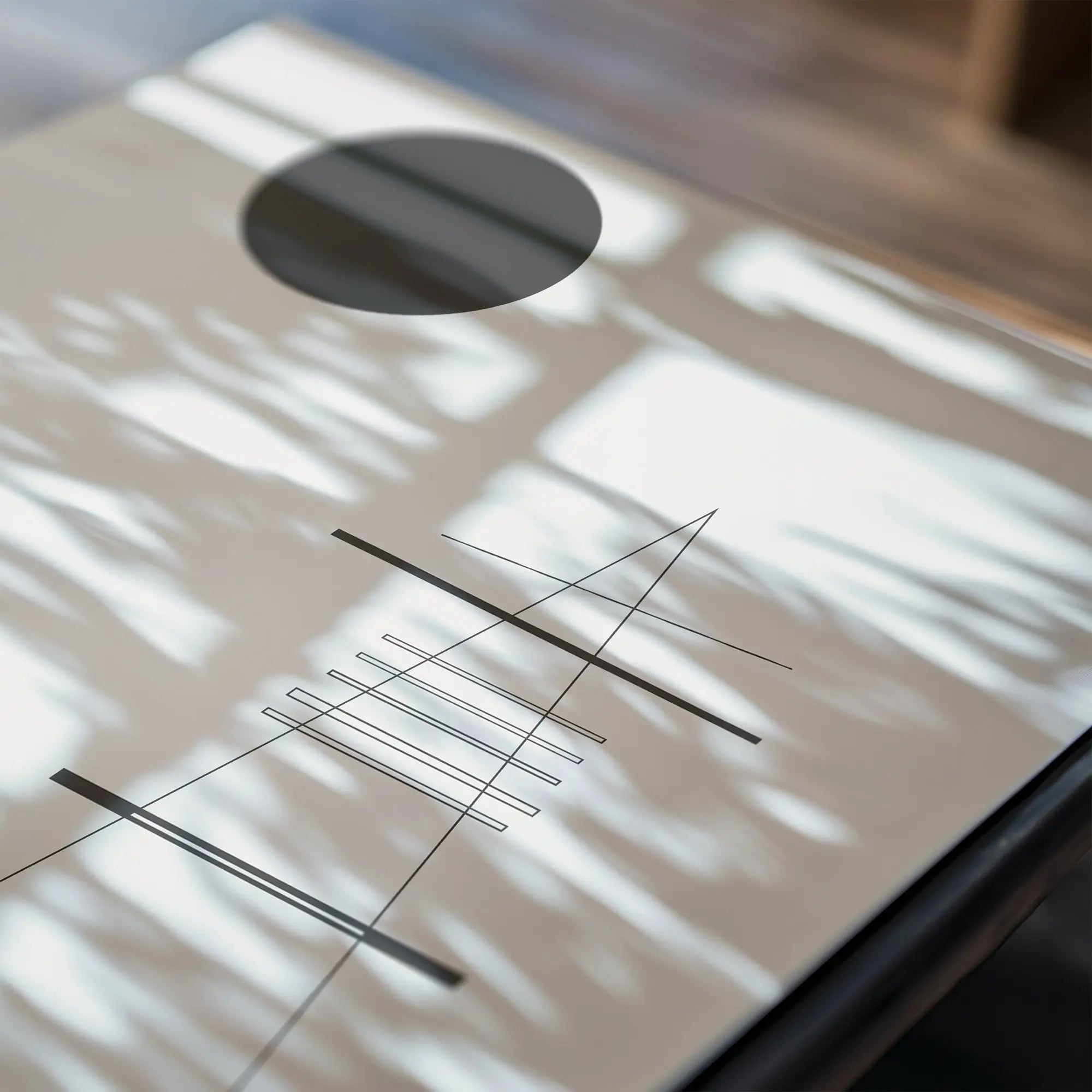 Abstract geometrisch kunstprint voor Kandinsky Black & White III Poster