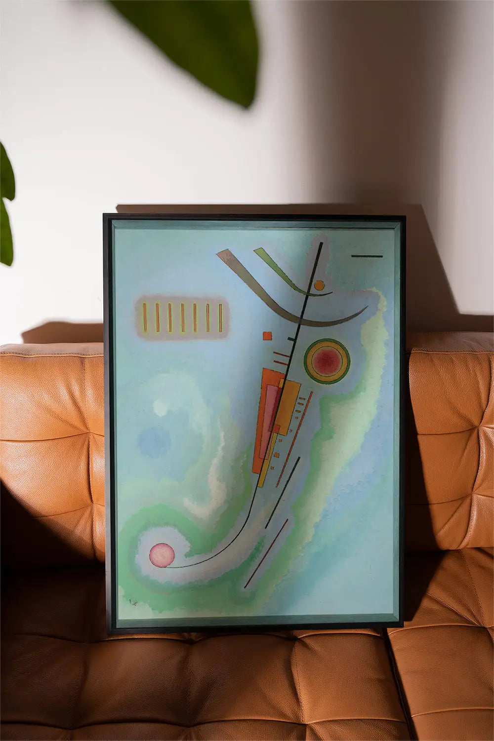 Ingelijste abstracte kunstprint voor de Kandinsky Leichtes Poster presentatie