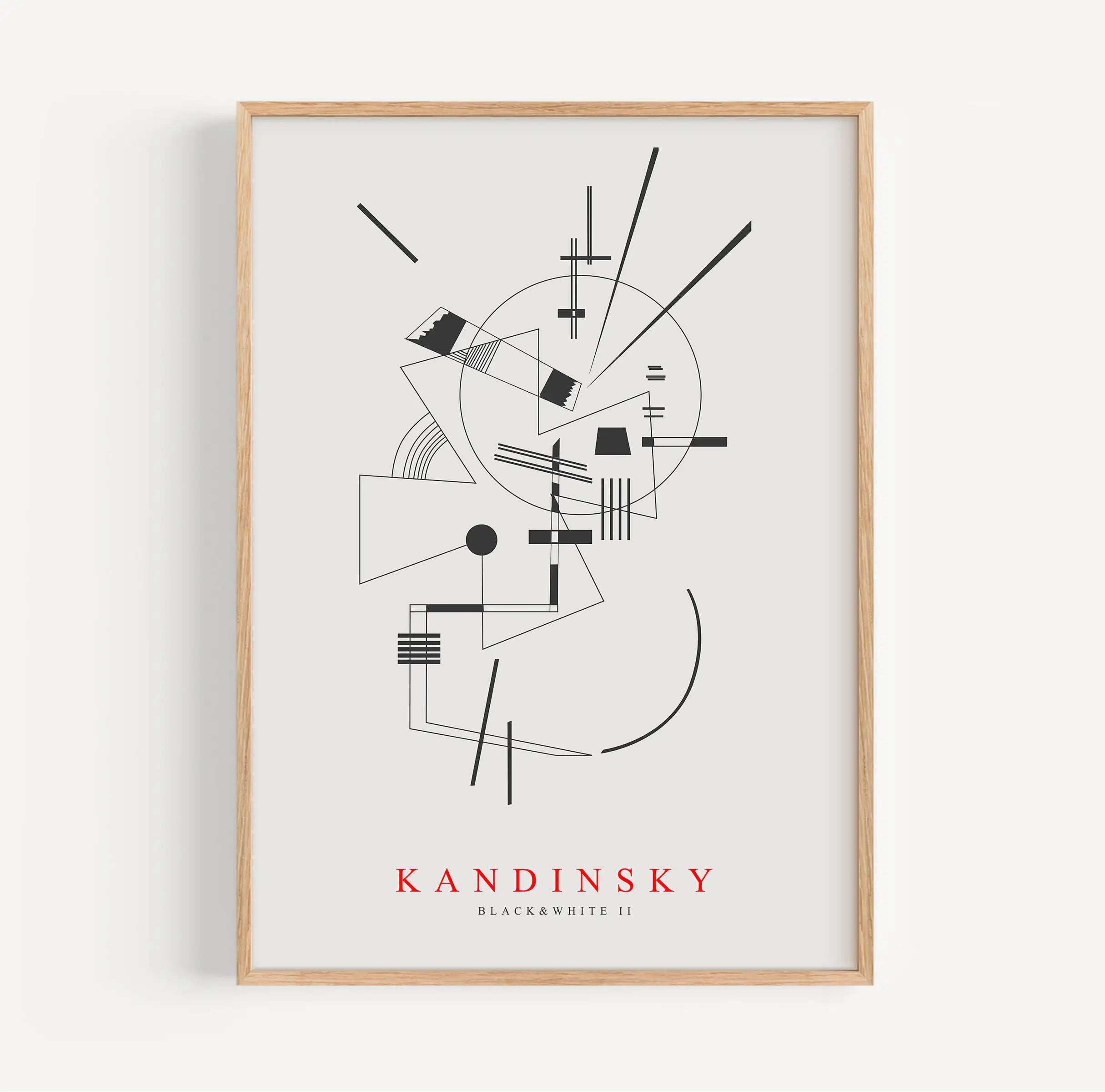 Geprefereerd Kandinsky abstract kunstprint in lijst voor wanddecoratie Kandinsky Lithographie II