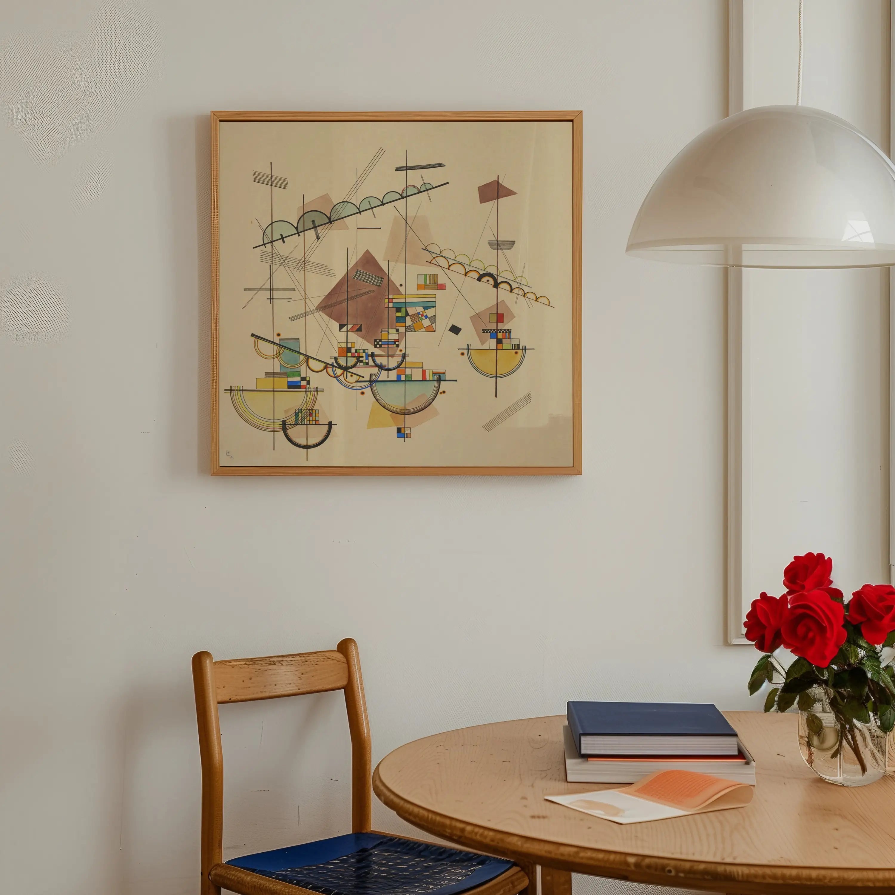 Framed abstract schilderij uit de Kandinsky Lyrical Poster collectie