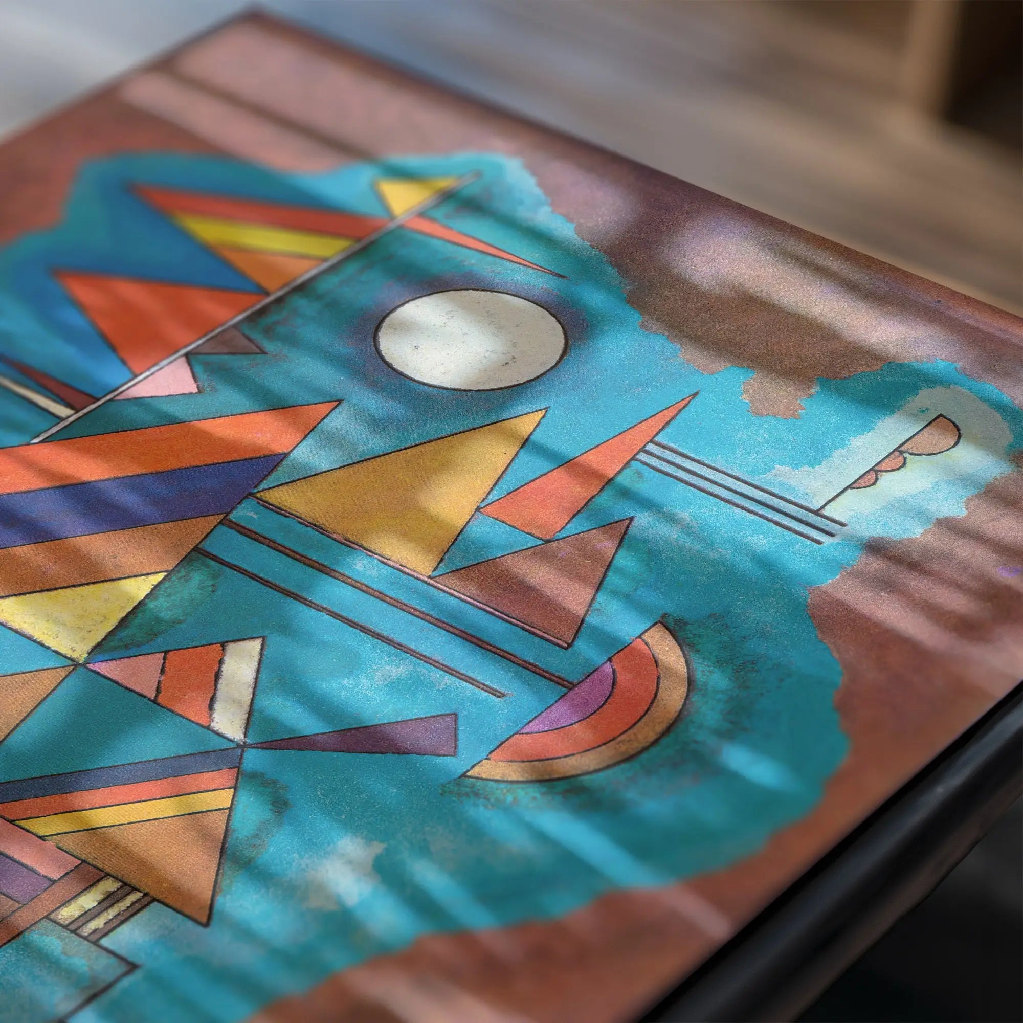 Geometrisch abstracte kunst voor Kandinsky Poster decoratieve muurkunst