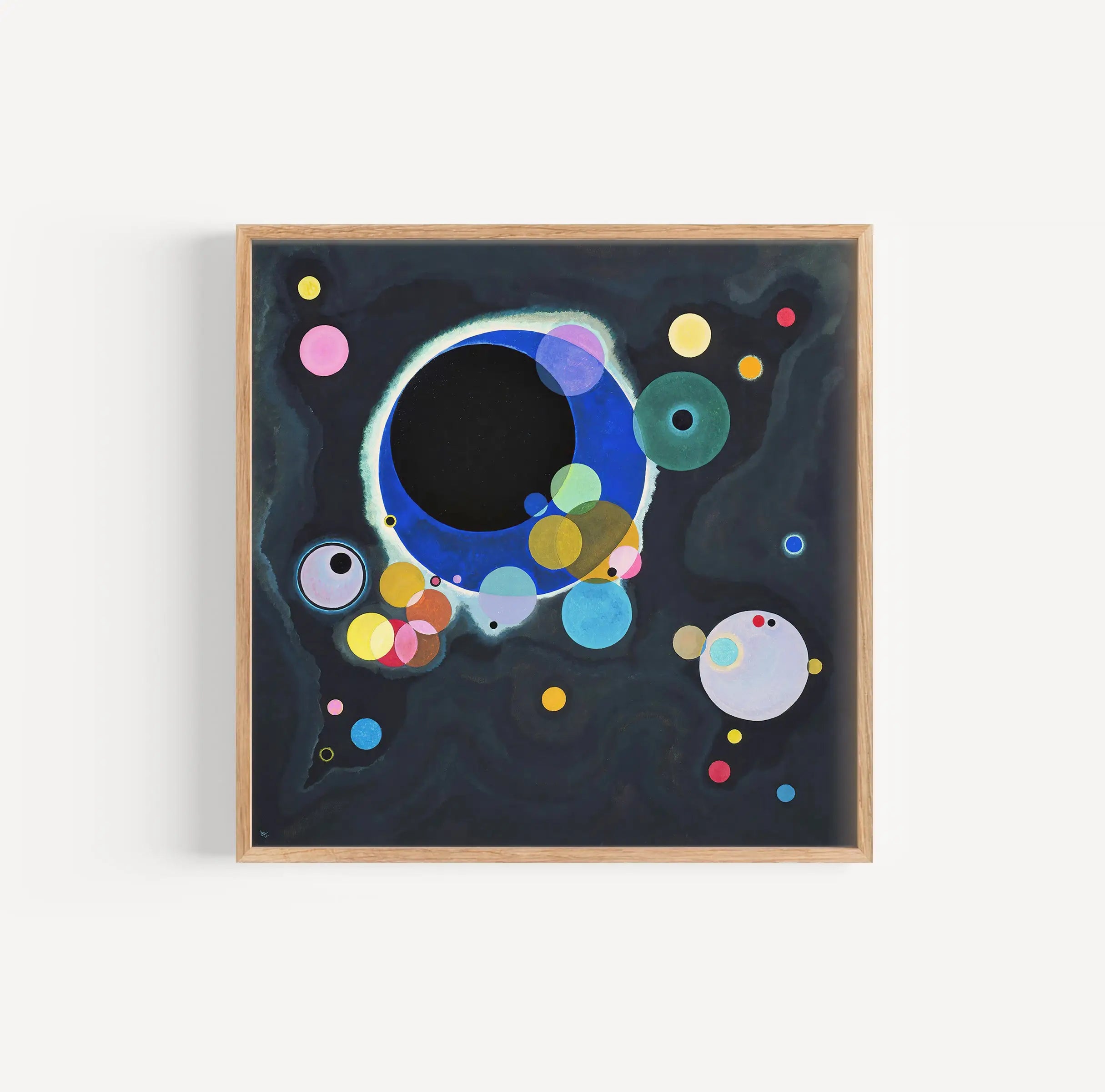 Abstract schilderij met cirkels op Kandinsky Several Circles Poster