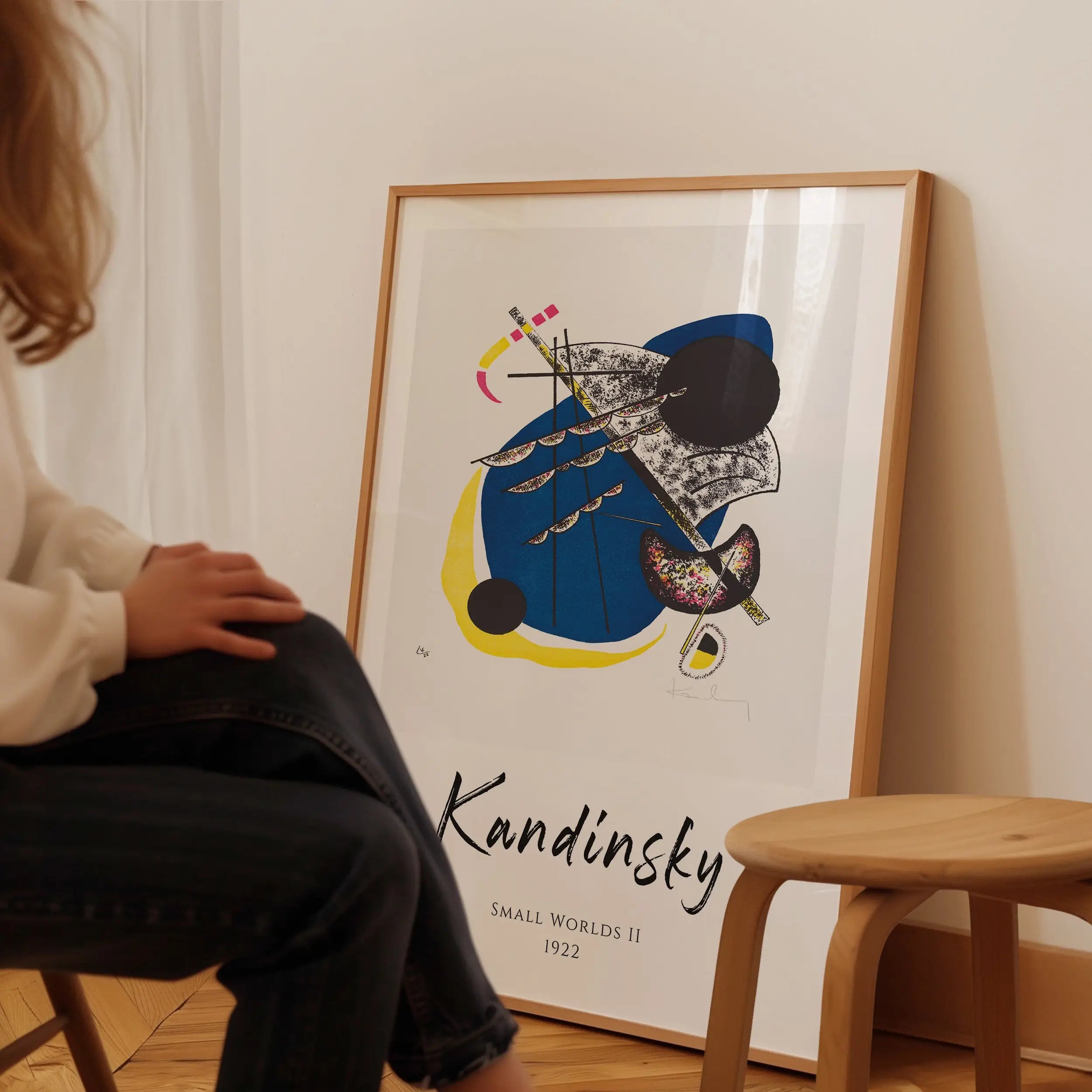 Ingesloten Kandinsky kunstprint in lijst voor de Kandinsky Small Worlds II Poster