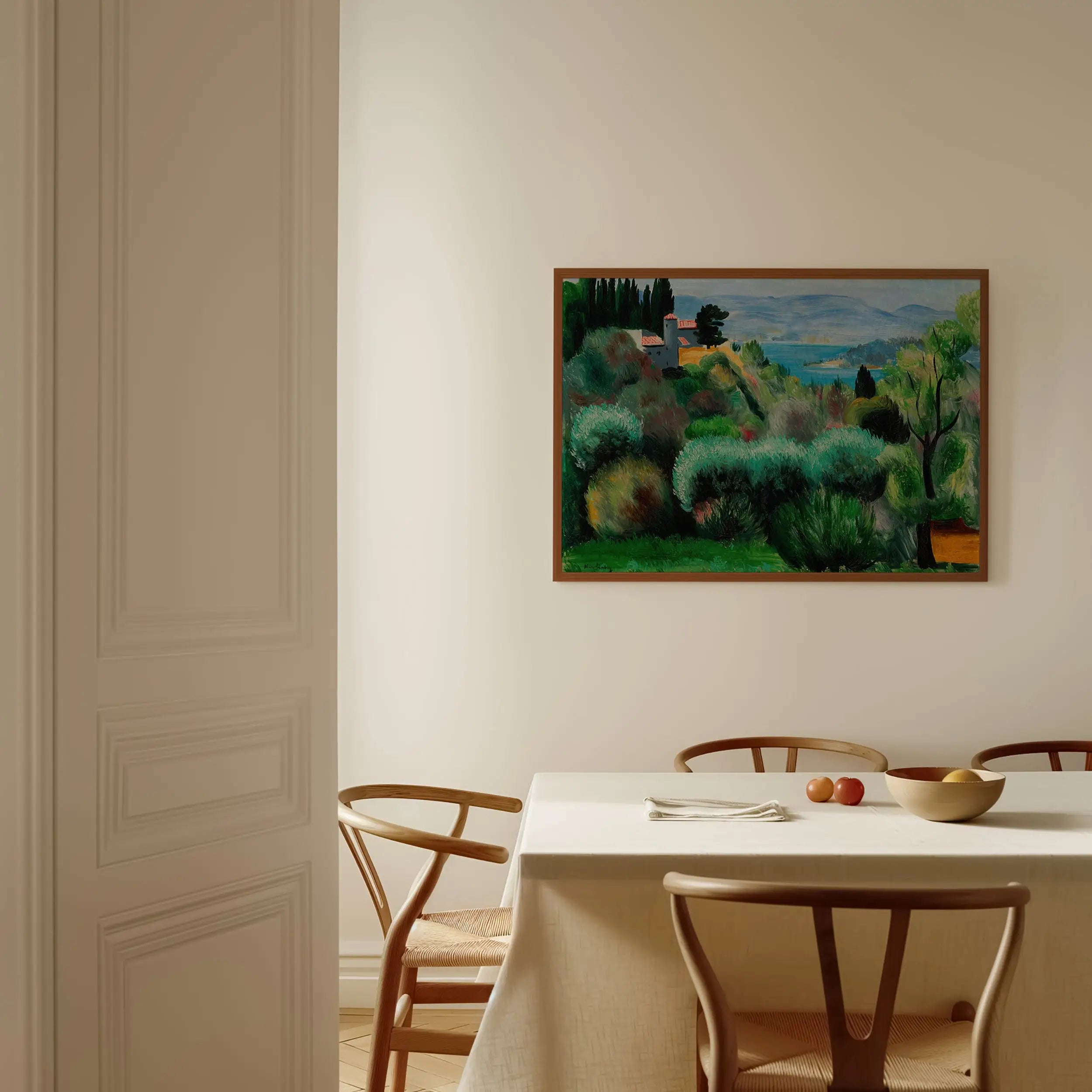 Gepaneeld landschapsschilderij in product Kisling Provence Poster