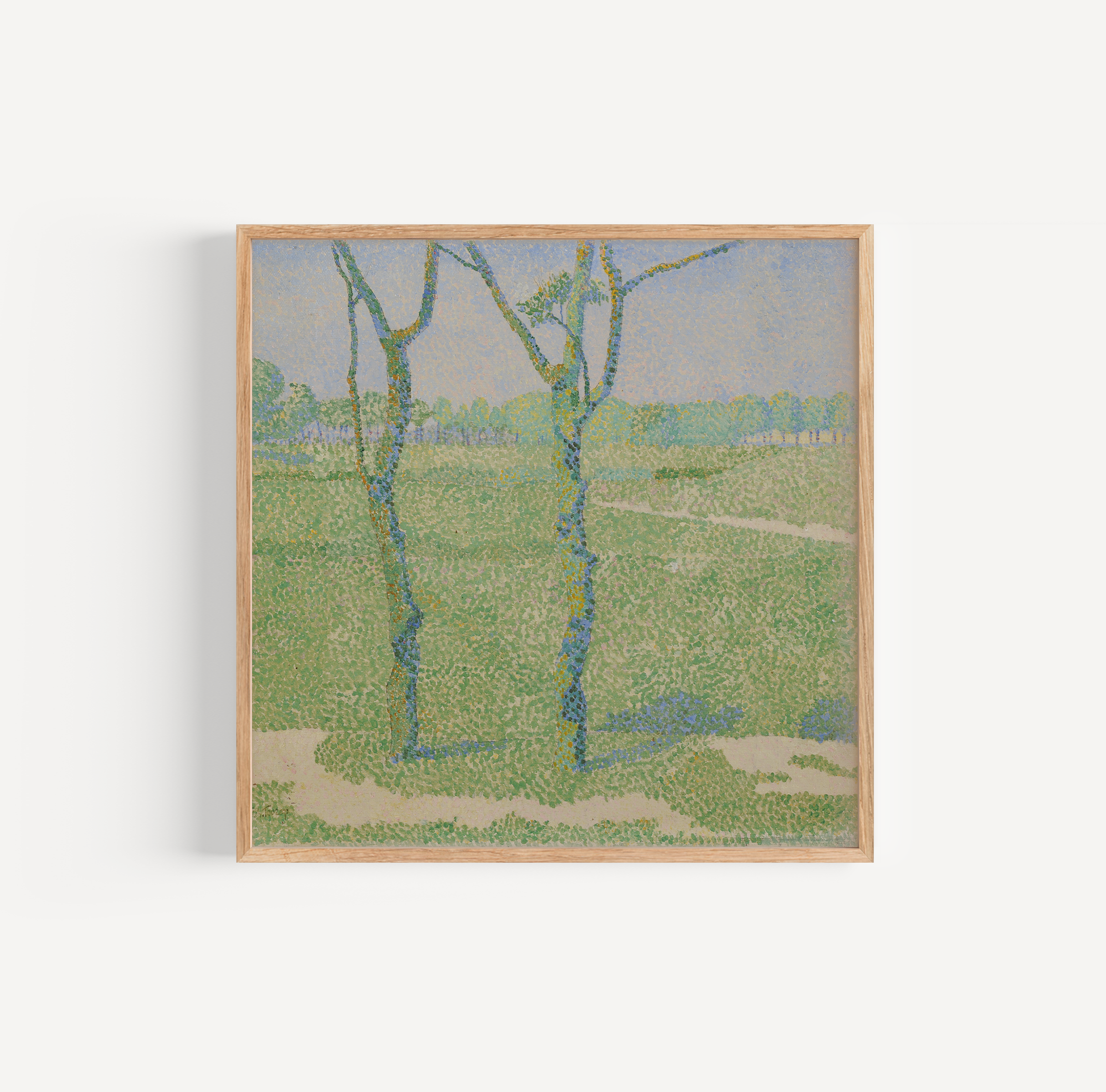 Jan Toorop - Twee bomen poster van schilderij
