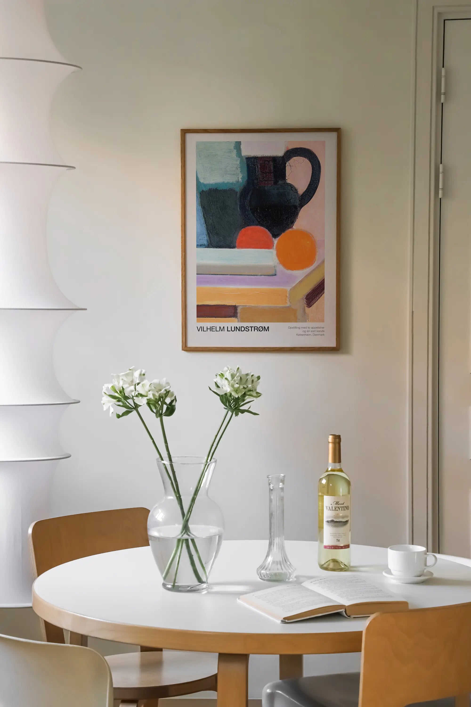 Abstracte stilleven kunstprint in de productlijn Lundstroms Stilleven met Appels