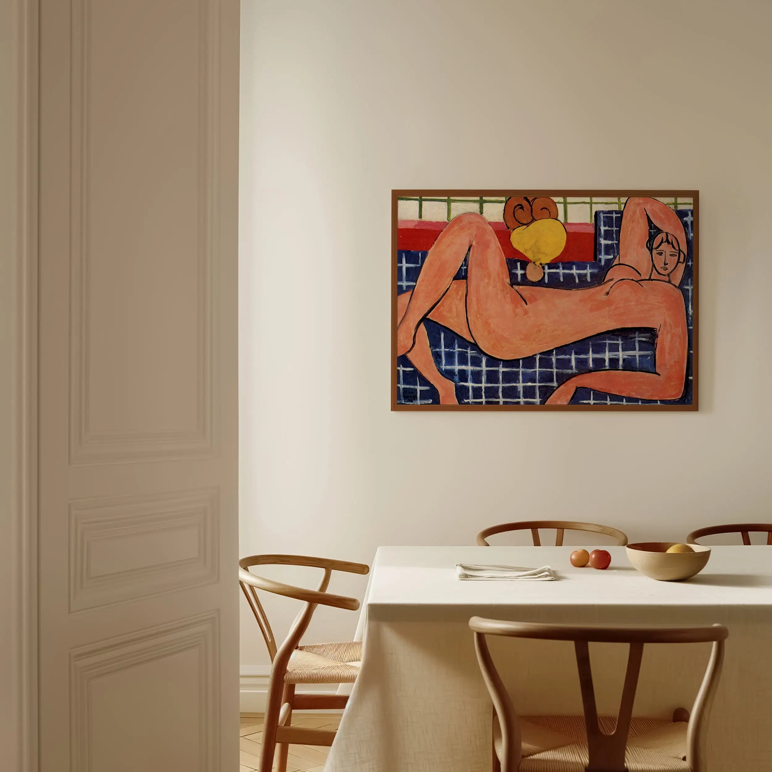 Framed nude figure painting Matisse Pink Nude Poster stijlvolle decor kunstwerk