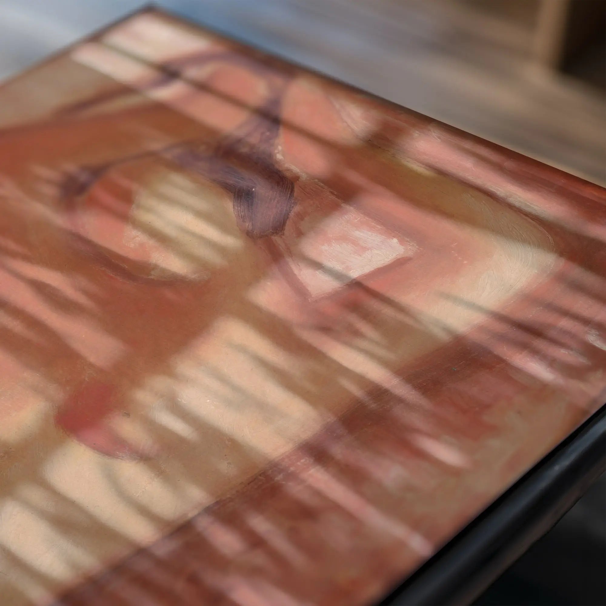 Brūn patroon tafelblad van Mikuláš Galanda After Bath Poster