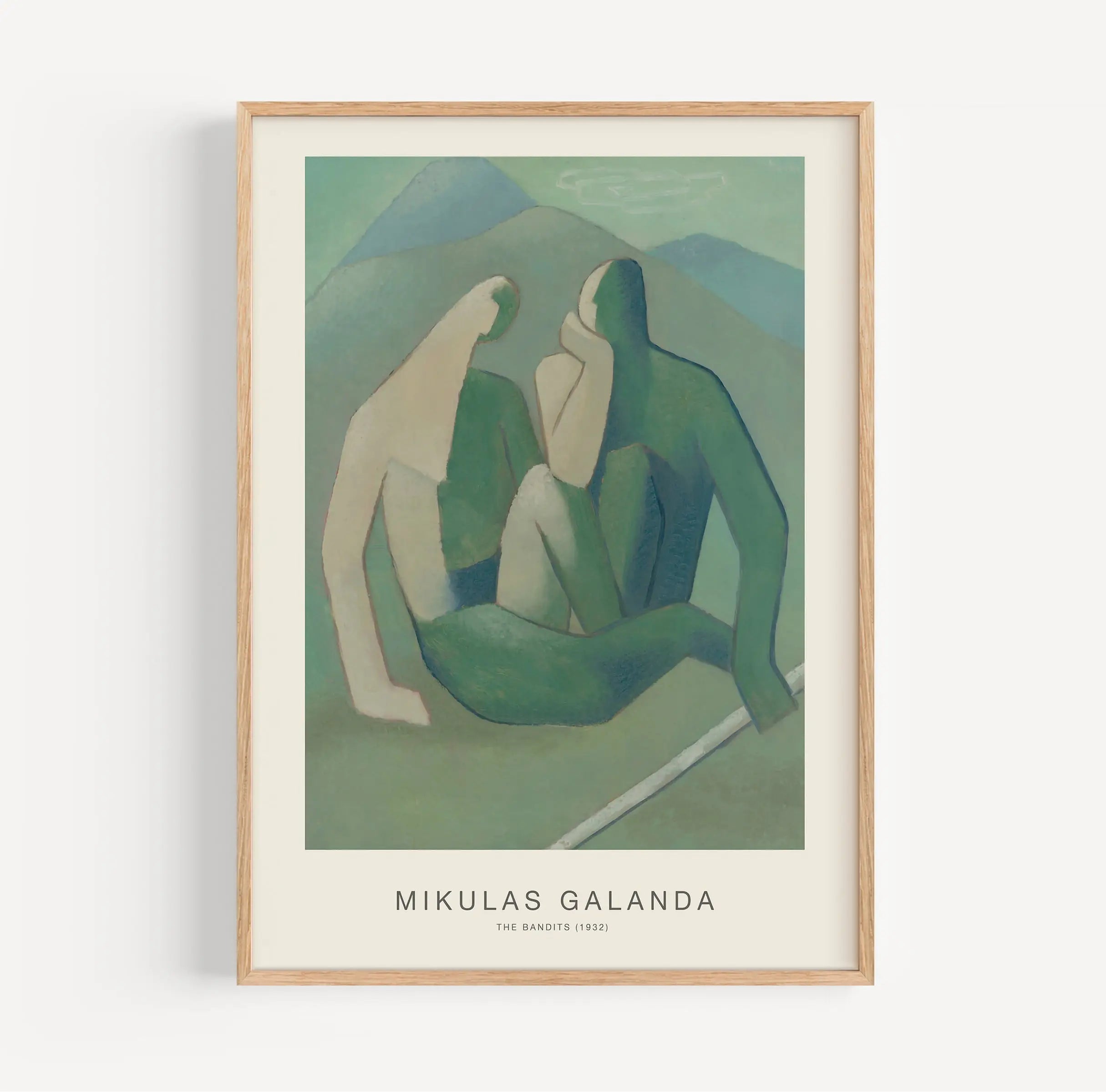 Gemonteerde Mikulas Galanda schilderij uit De Bandieten poster collectie