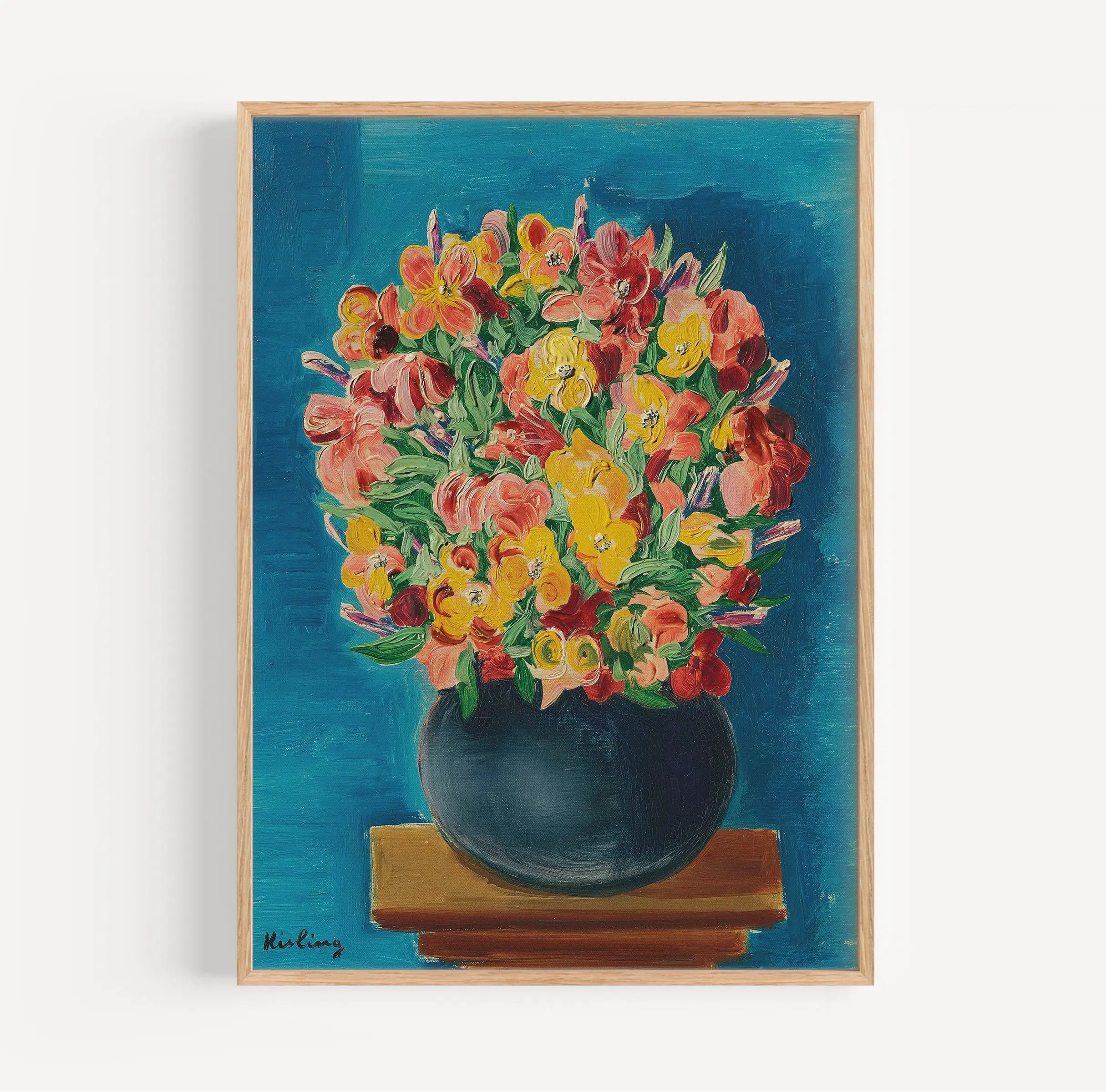 Florale stilleven schilderij voor Moïse Kisling Fleurs Poster product