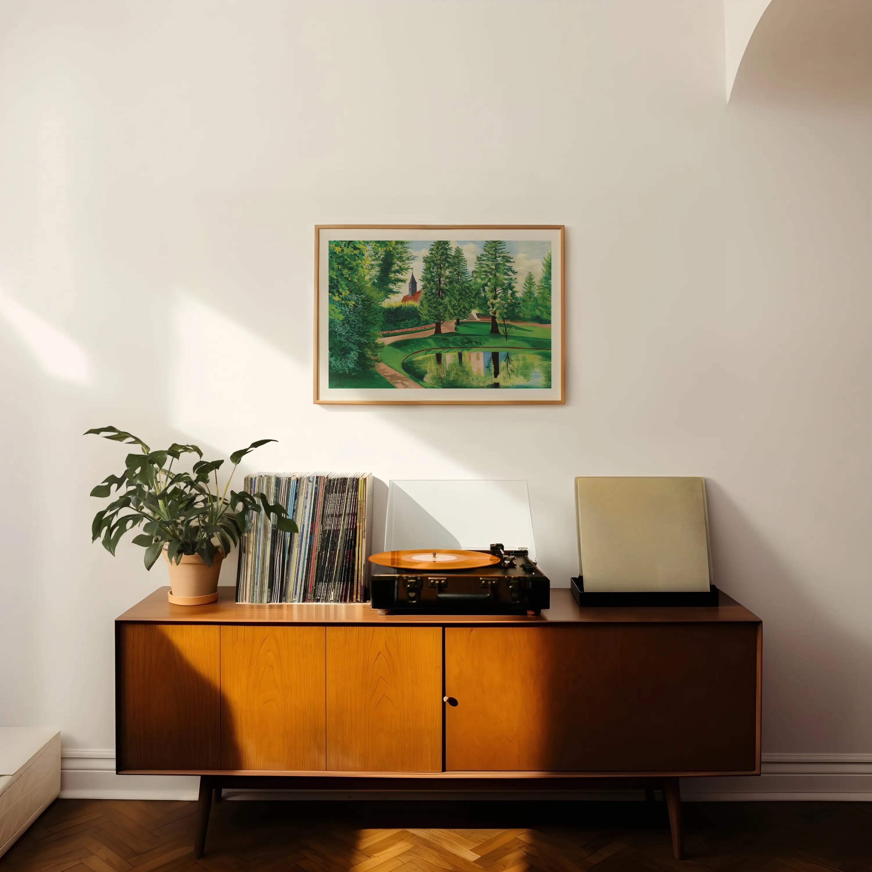 Moïse Kisling - Le parc et le bassin du château de Gressy Poster