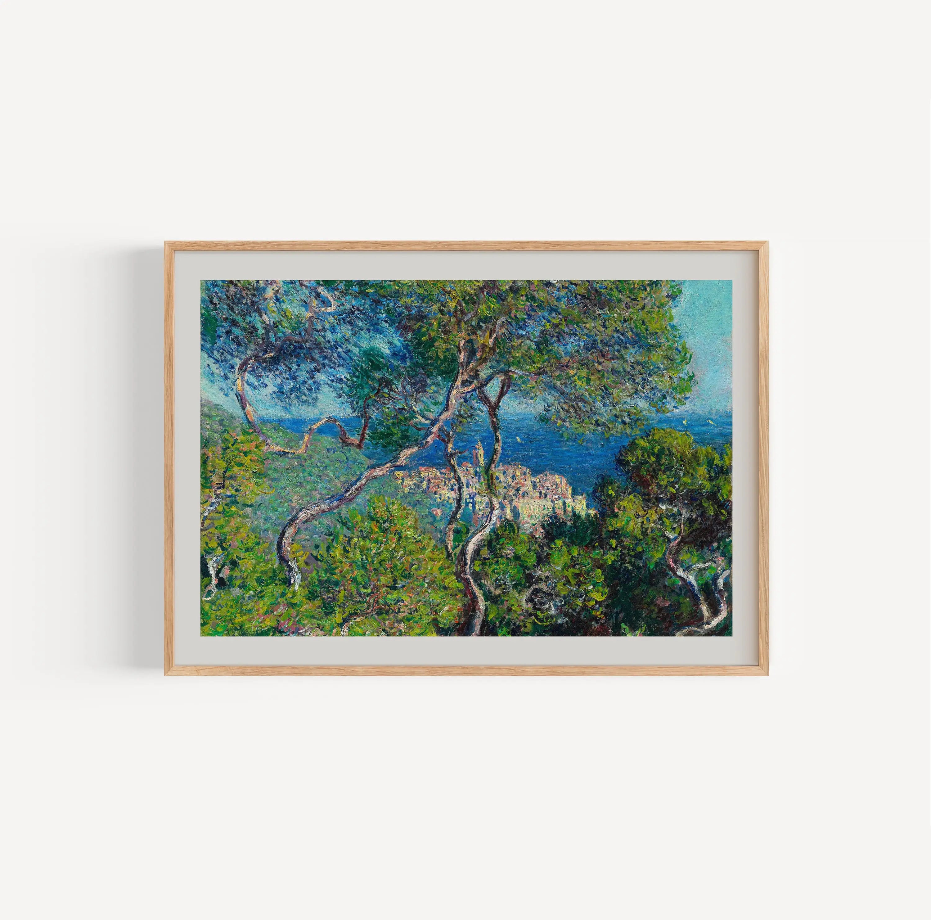 Gemandineerde Impressionistische Landschapskunst van Monet Bordighera Poster