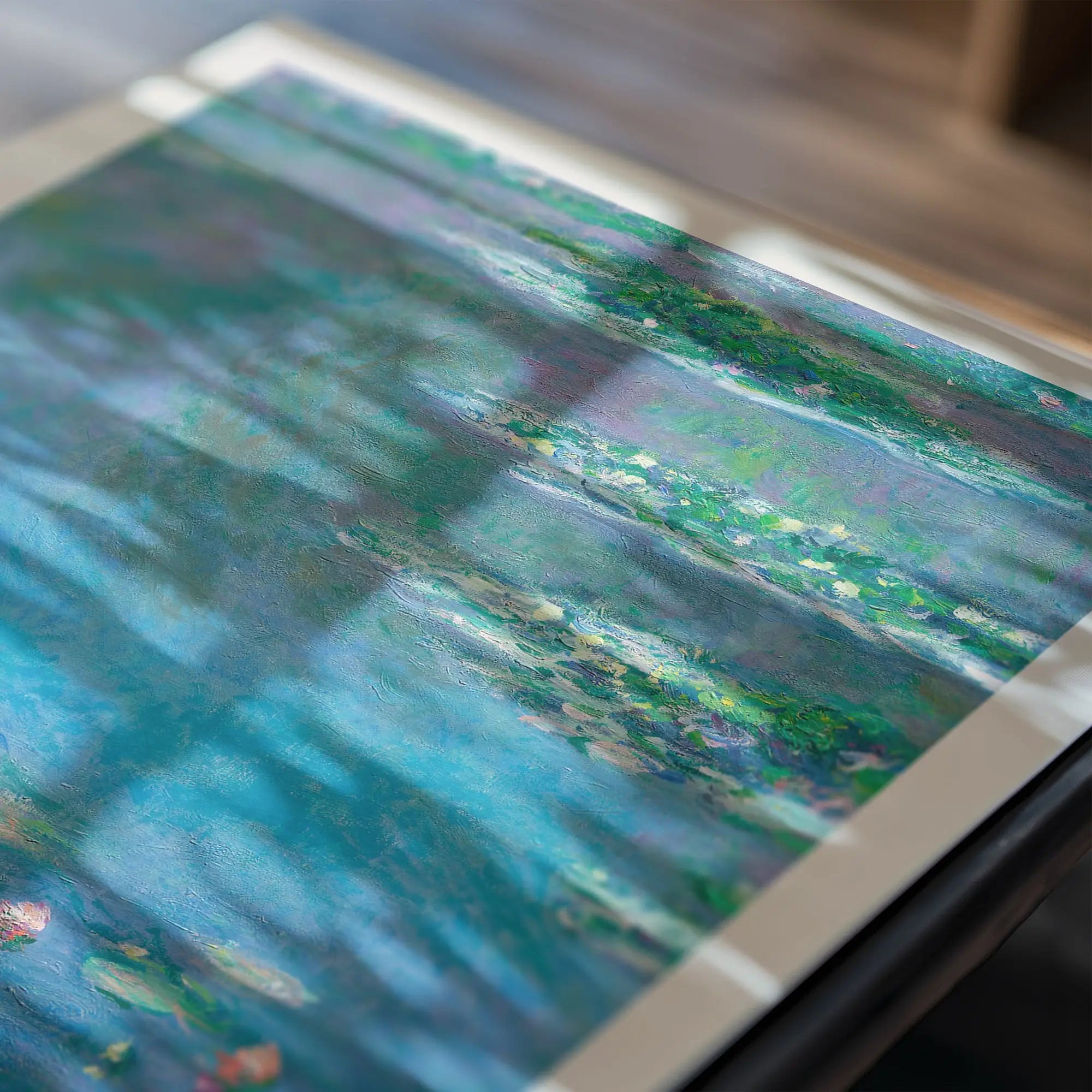 Impressionistische bos schilderij uit Monets Waterlelies collectie