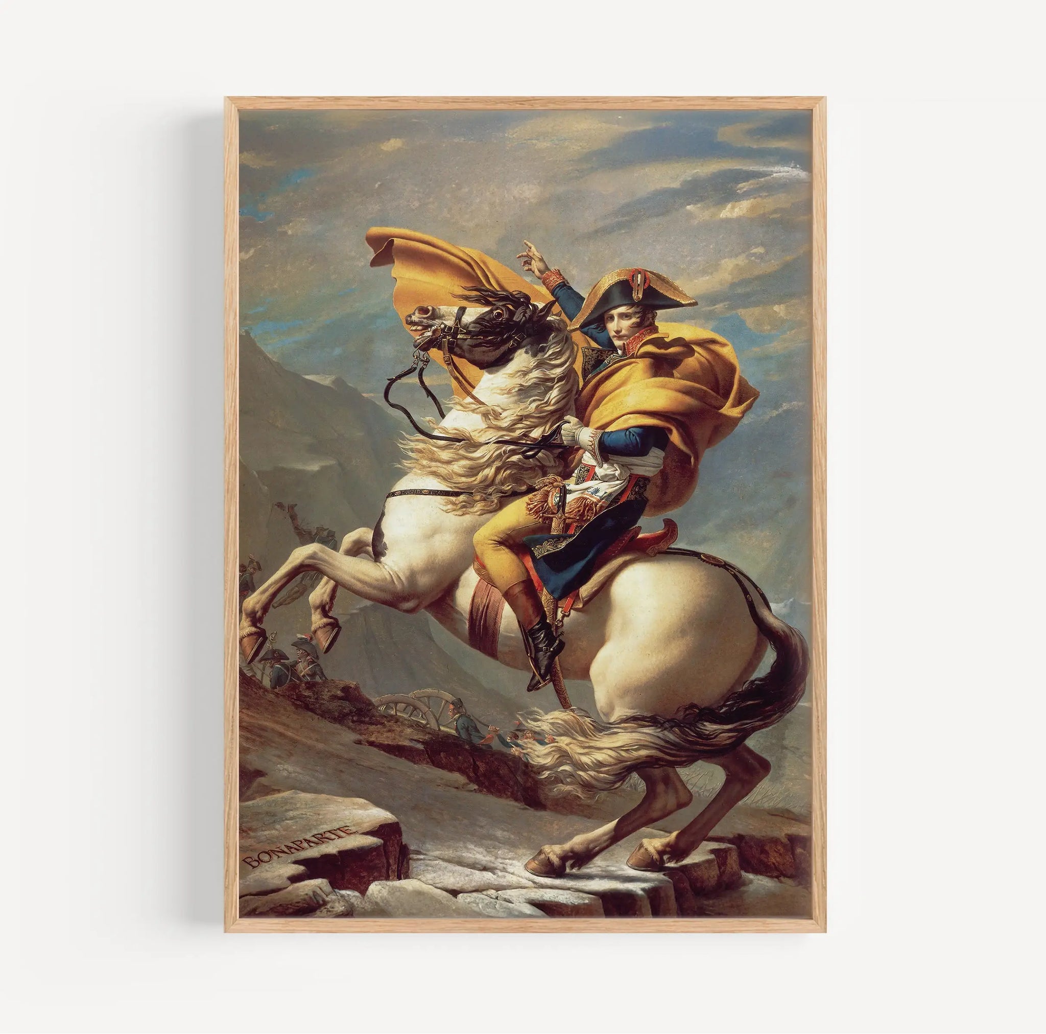 Napoleon Over De Alpen Poster Jacques Louis David Kunst