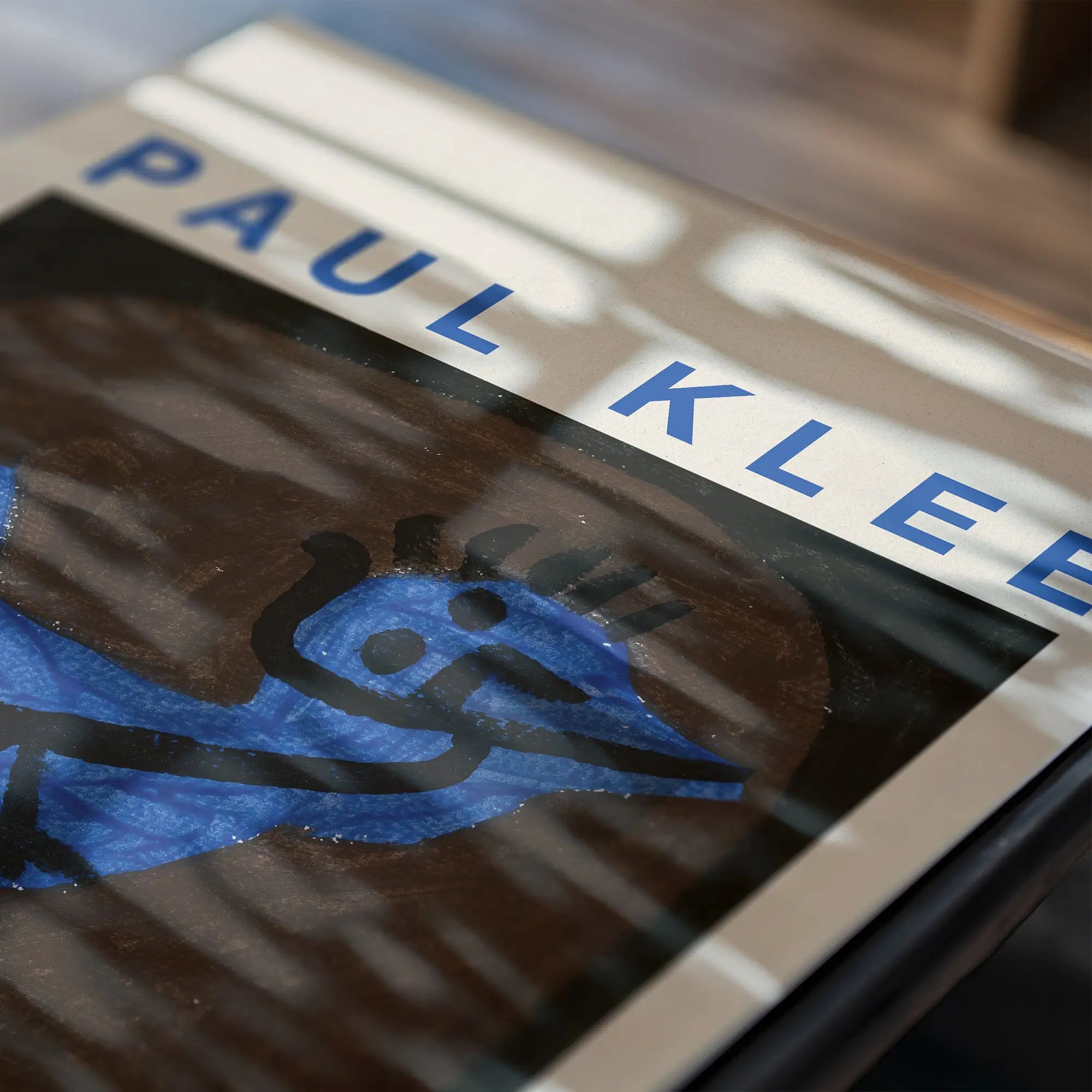 Alt tekst voor Paul Klee kunstboek afbeelding op Paul Klee Blauwe Vogel Poster