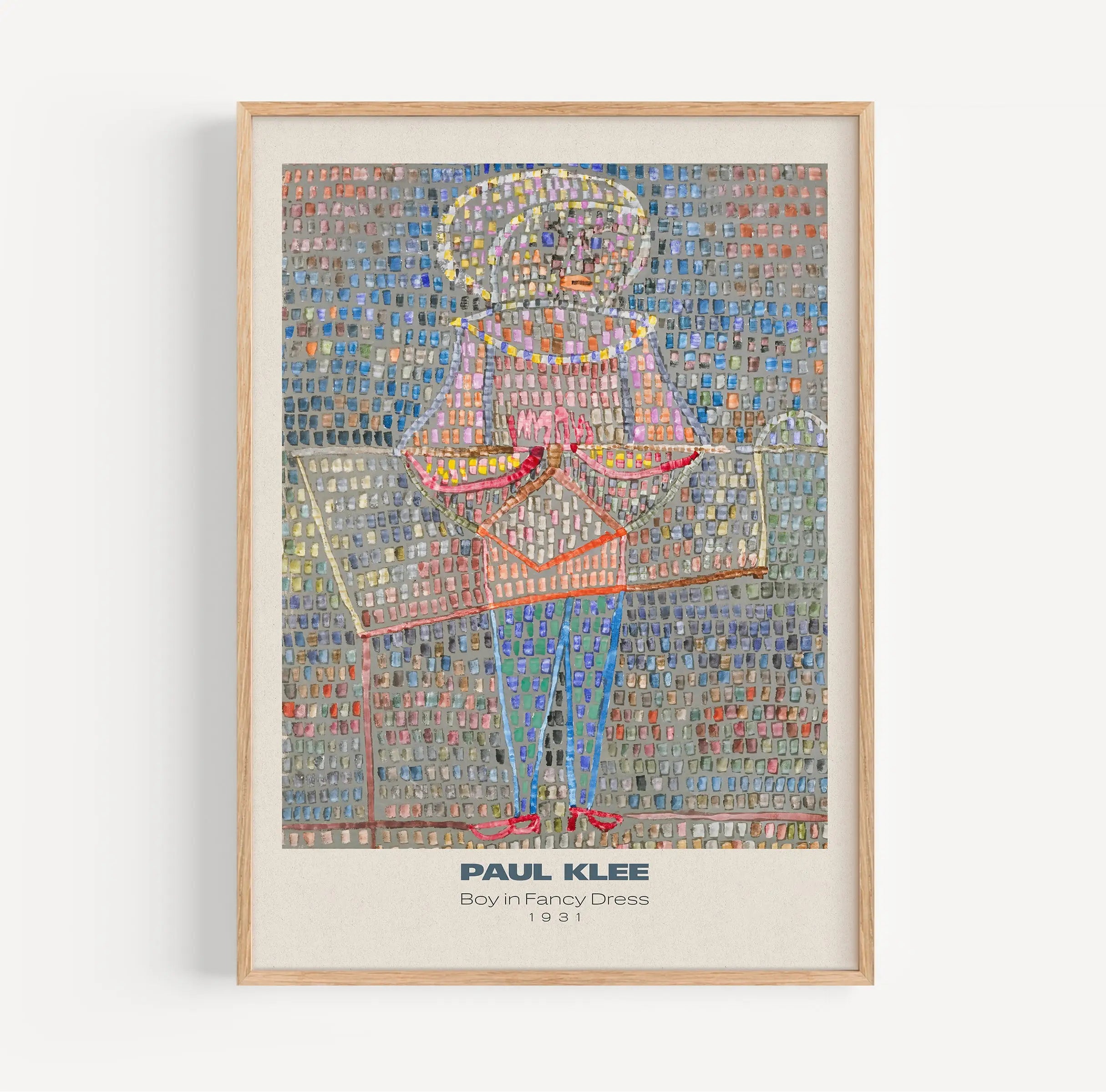 Gepubliceerd Framed Paul Klee schilderijen Poster van Paul Klee Jongen in Kostuum