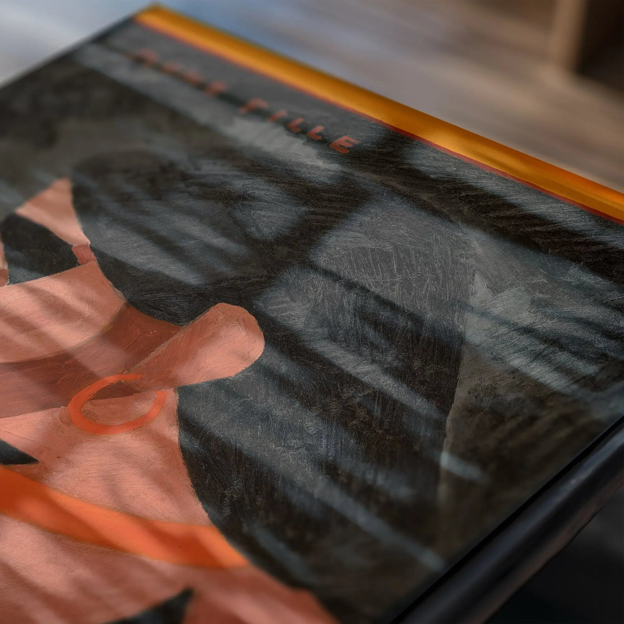 Abstract patroon op een doos voor Picabia Jeune Fille Poster
