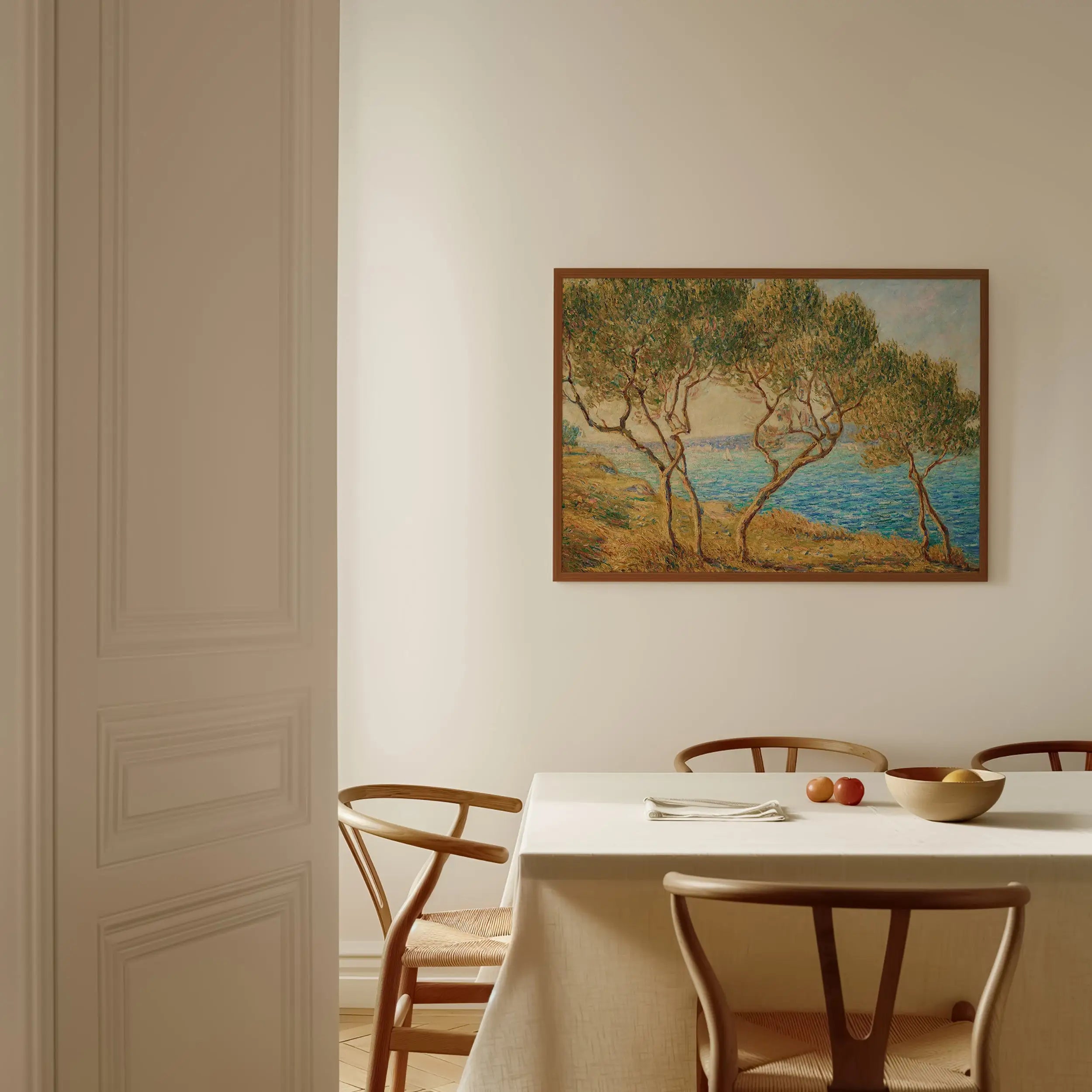 Gepubliceerd landschapsschilderij in lijst voor Picabia Poster Les Oliviers