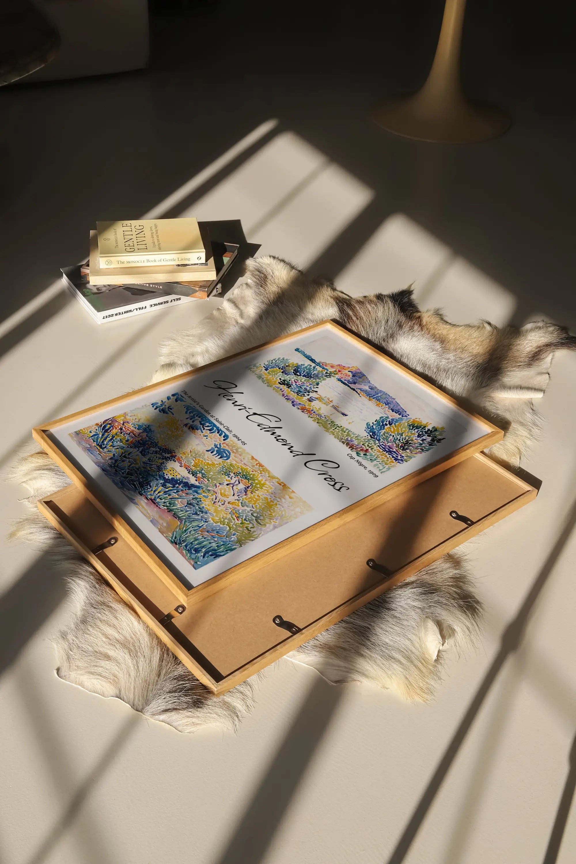 Geframede Kunstafdruk van Henri Edmond Cross Cap Nègre poster in stijlvolle lijst