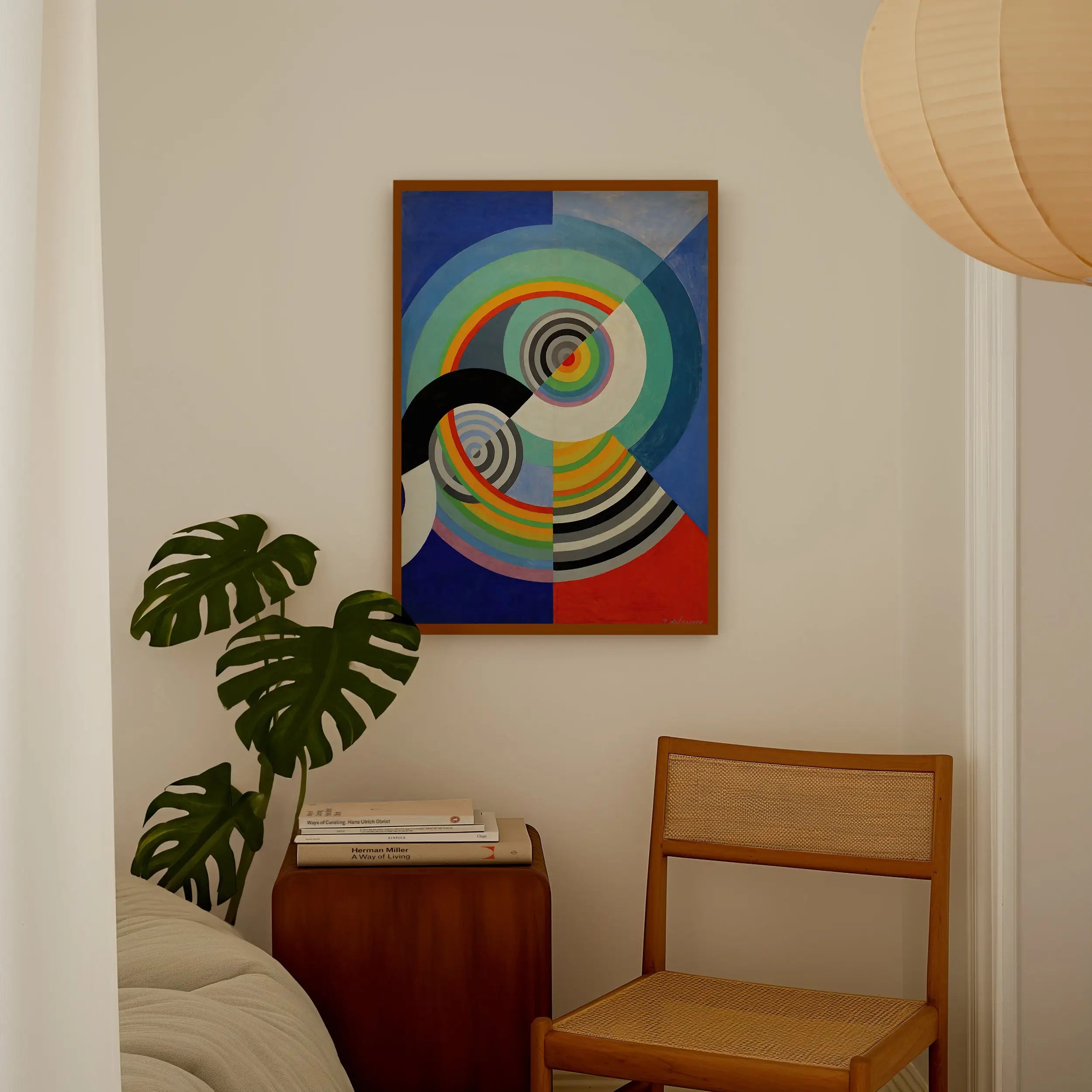 Abstracte cirkelkunst van Robert Delaunay in Rythme n°3 Poster bedekking
