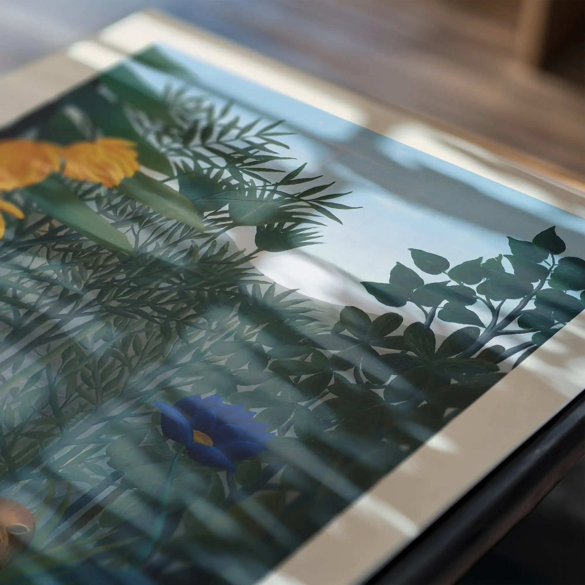 Gepersonaliseerde botanische print in lijst voor Rousseaus Maaltijd van de Leeuw Poster