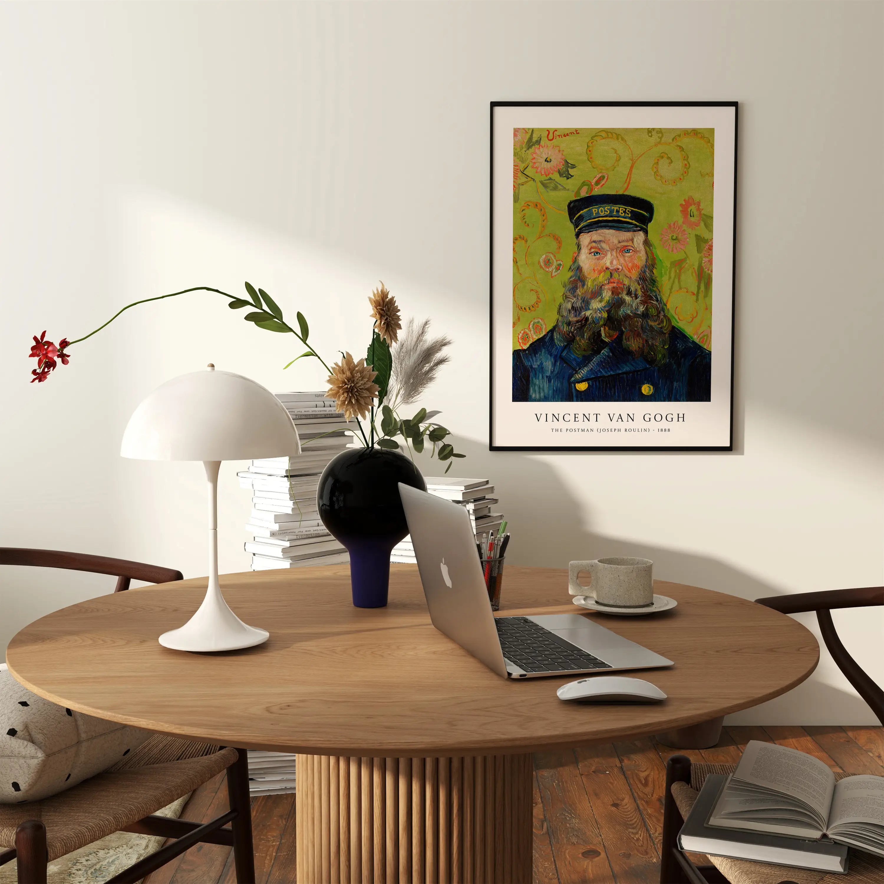 Framed Van Gogh portret poster voor muurdecoratie van de Van Gogh Postbode Poster