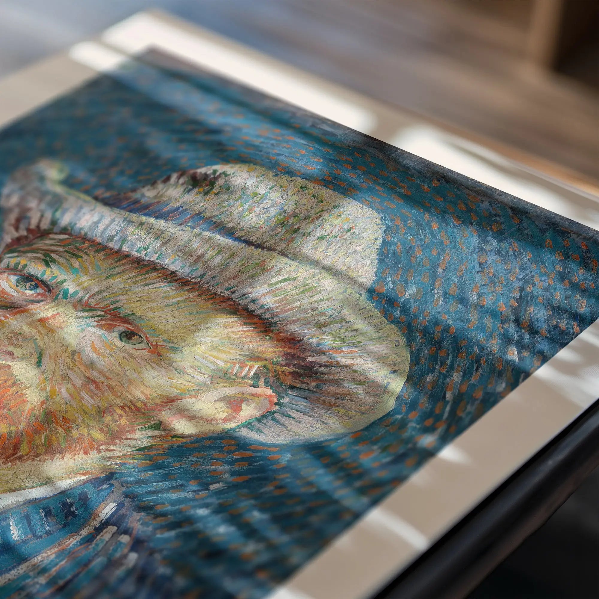 Geverfde Van Gogh zelfportret print in een lijst voor de Van Gogh Zelfportret Poster