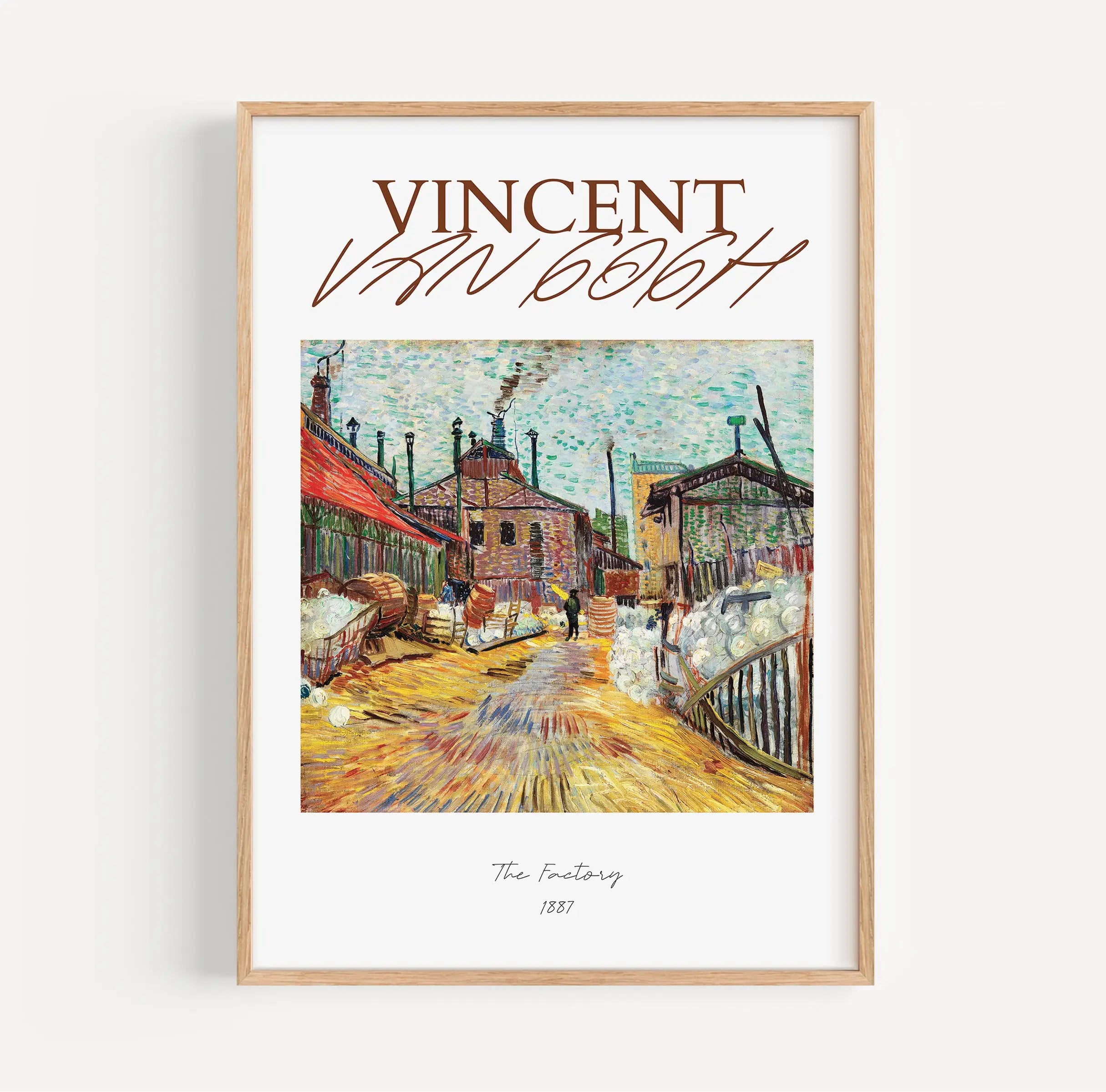 Gelamineerd Van Gogh poster in lijst van de Fabriek voor kunstliefhebbers