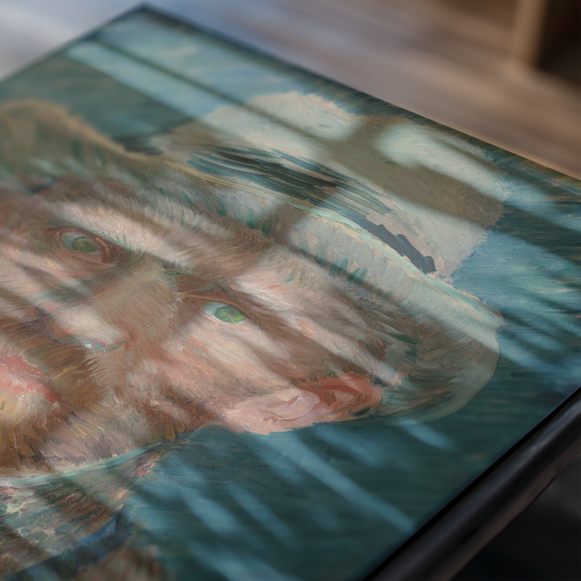 Van Gogh - Zelfportret met Grijze Hoed poster van schilderij