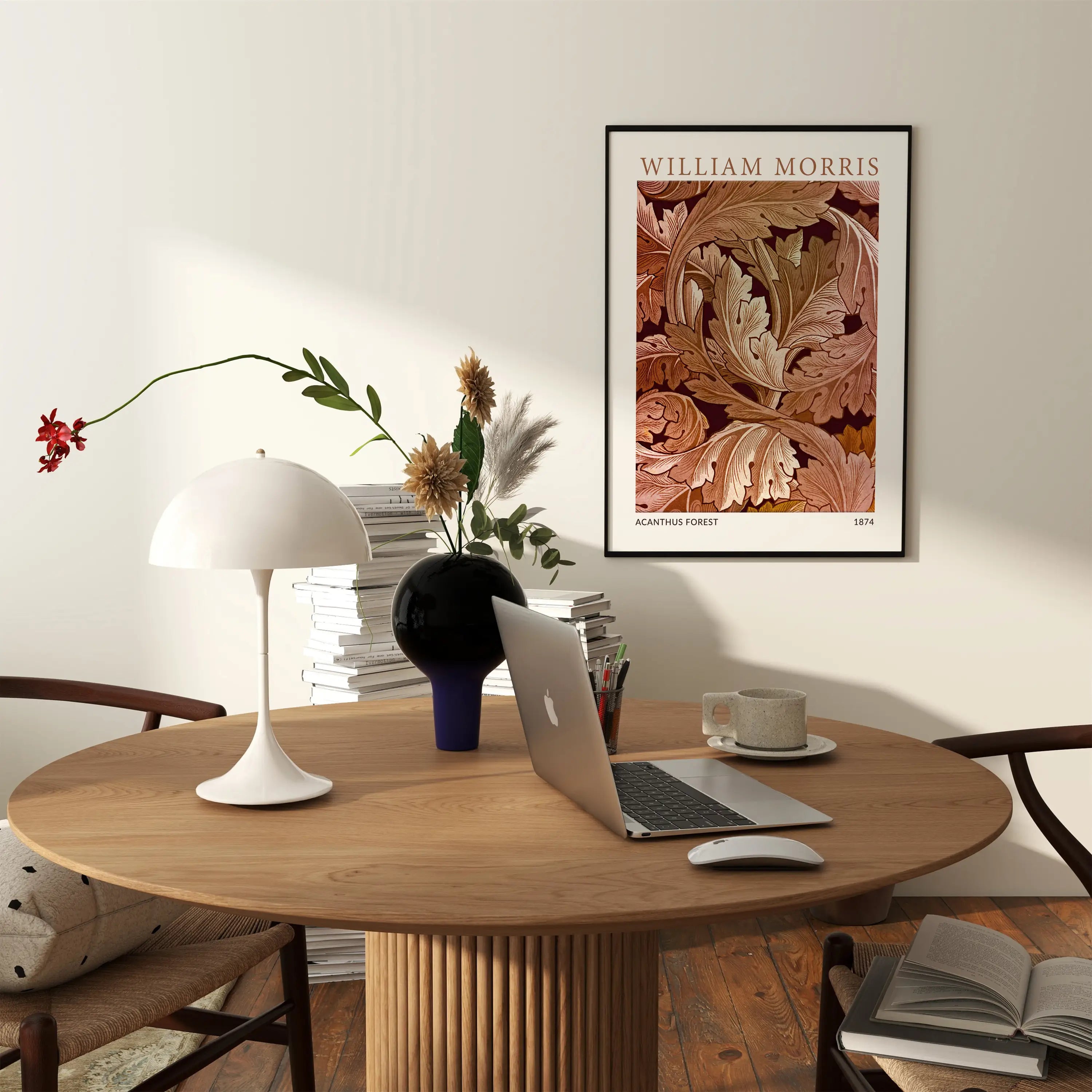 Gekaderd William Morris afdruk van Acanthus Forest poster Voorwerp