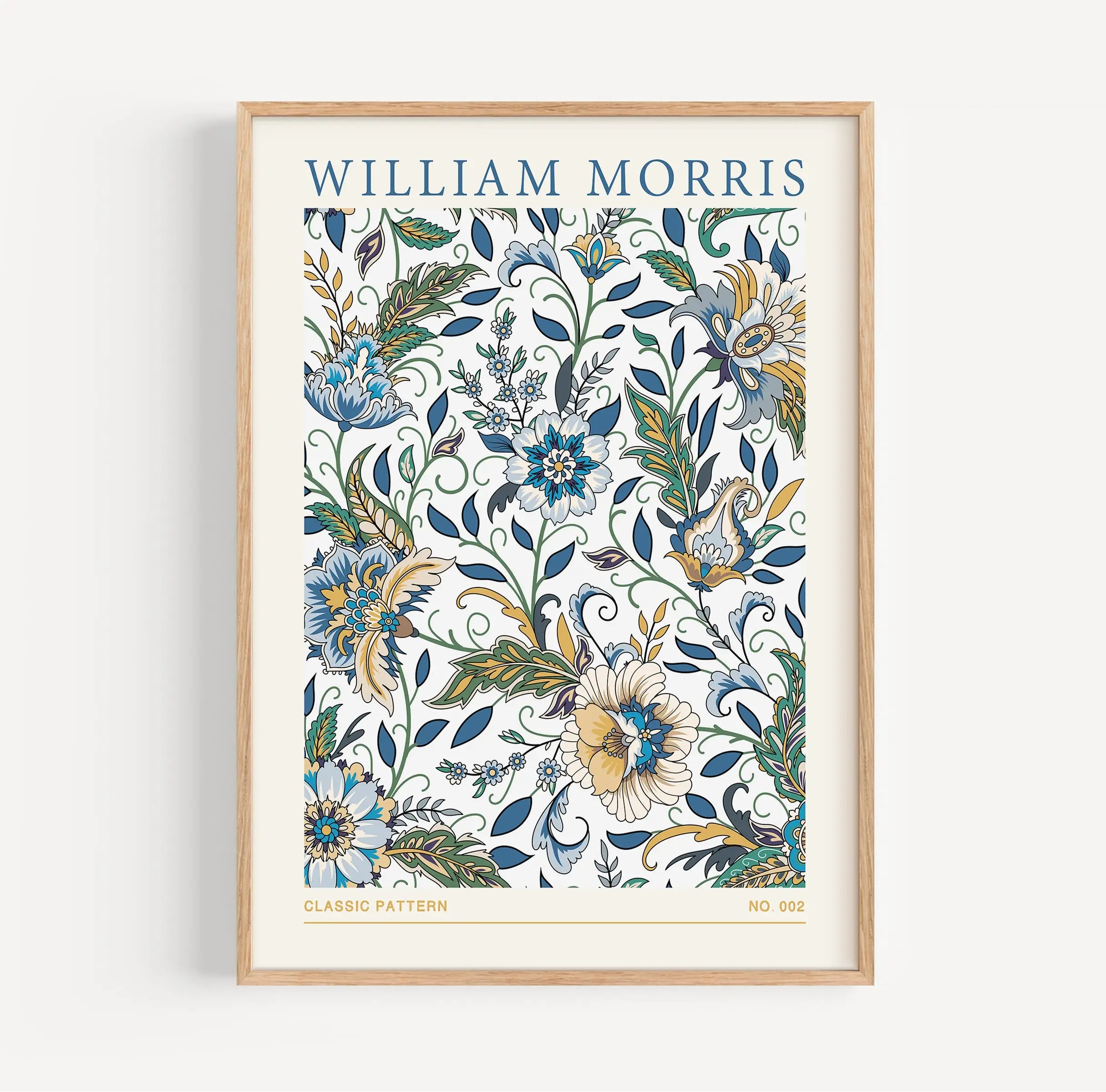Framed floral art print William Morris Poster 002 voor wanddecoratie