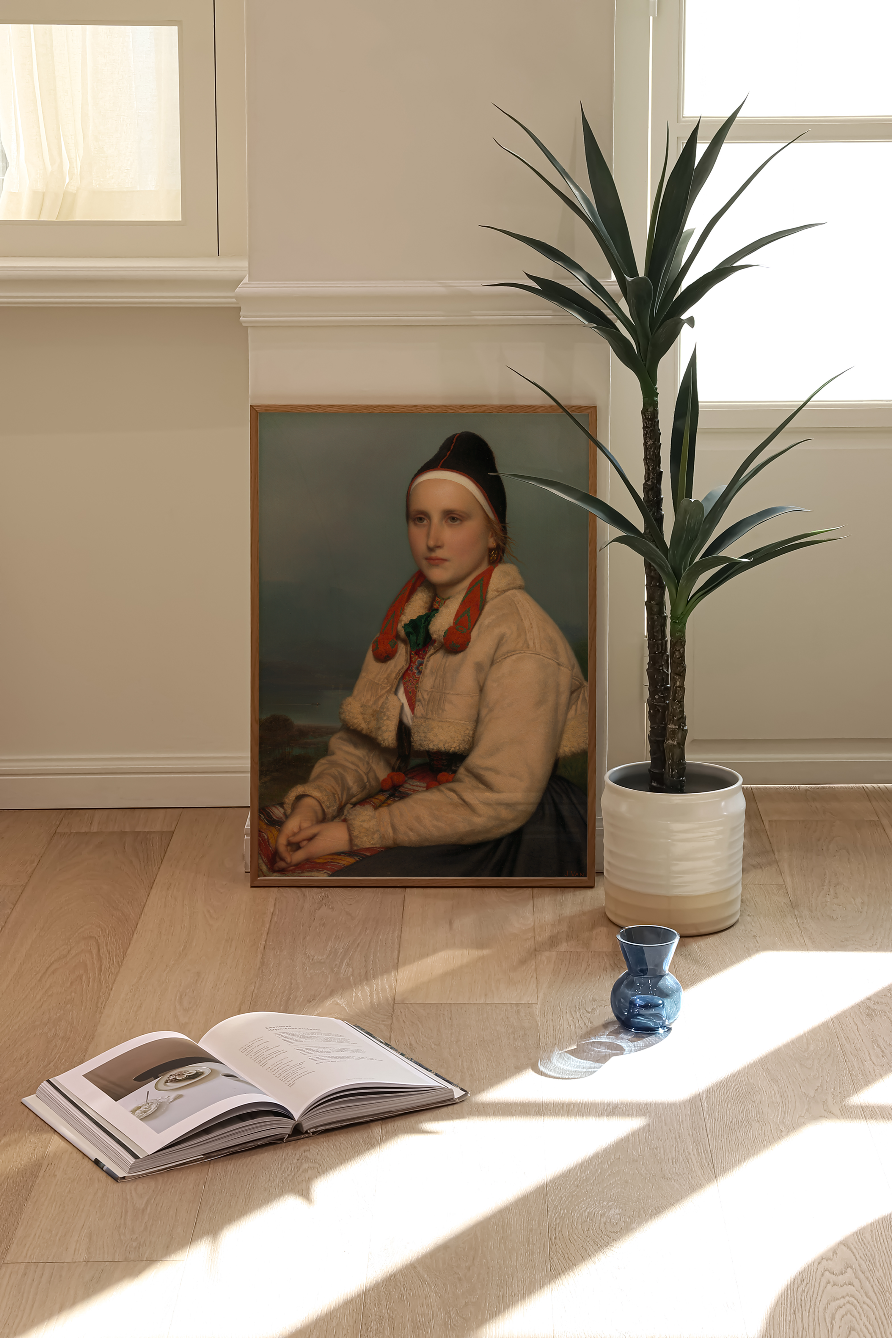 Jozef H.F. van Lerius -  Meisje uit Dalarne Poster van schilderij
