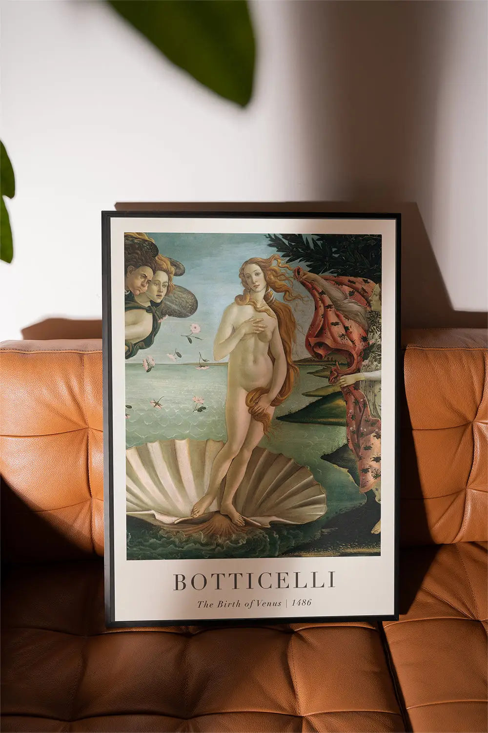 Gepresenteerde Botticelli Geboorte van Venus poster in lijst, kunstprint decoratief