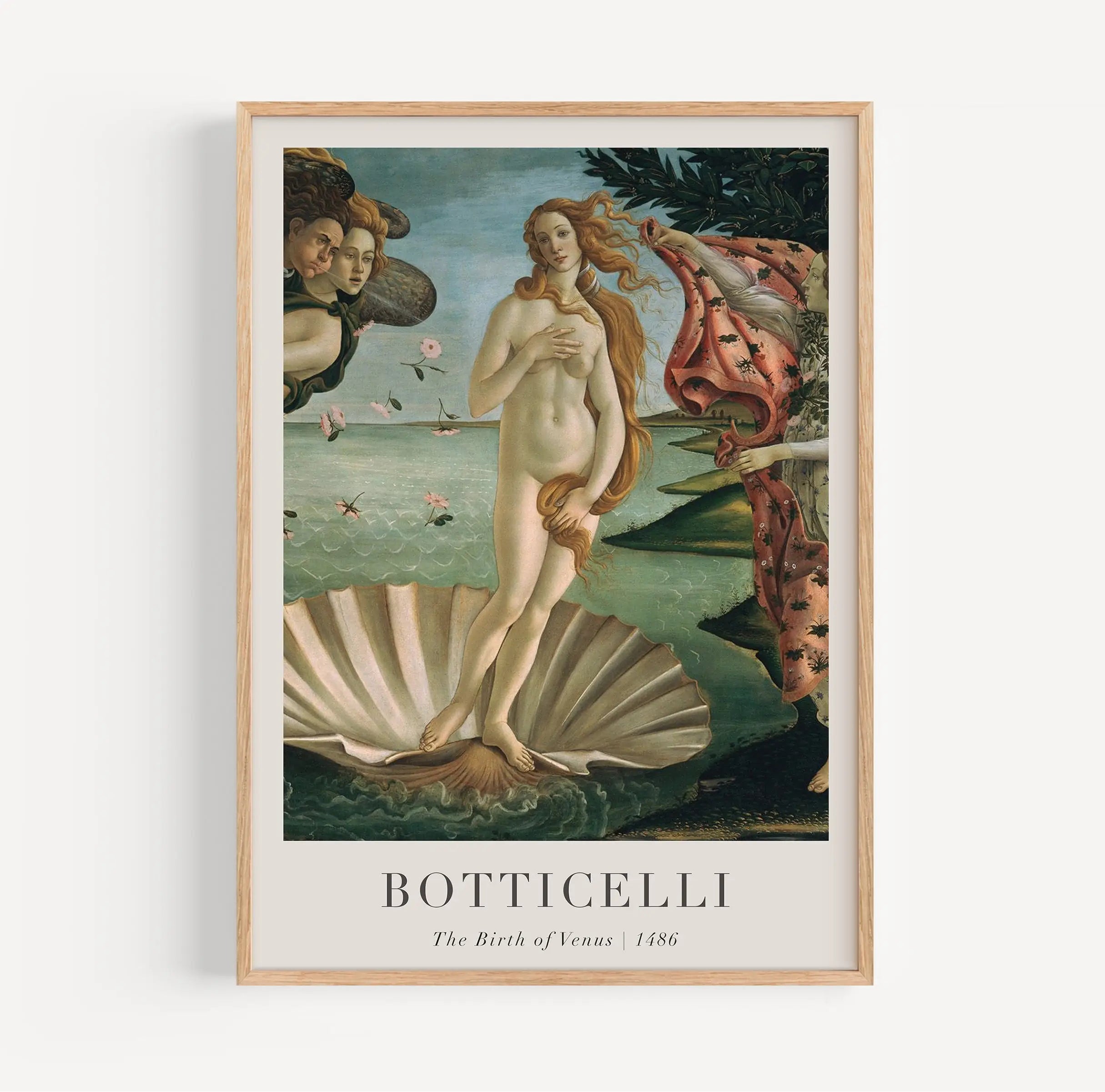 Gerapporteerde The Birth of Venus schilderijlijst in Botticelli Geboorte van Venus Poster